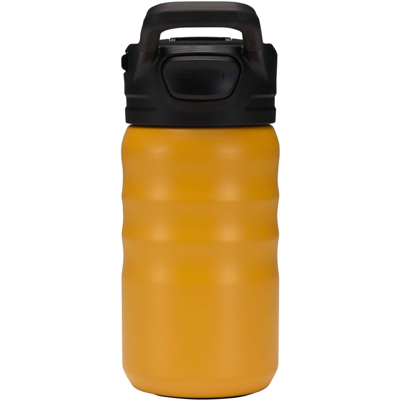 Knox 350 ml RCS Trinkflasche aus recyceltem, doppelwandigem Edelstahl mit Klappstrohhalm gelb