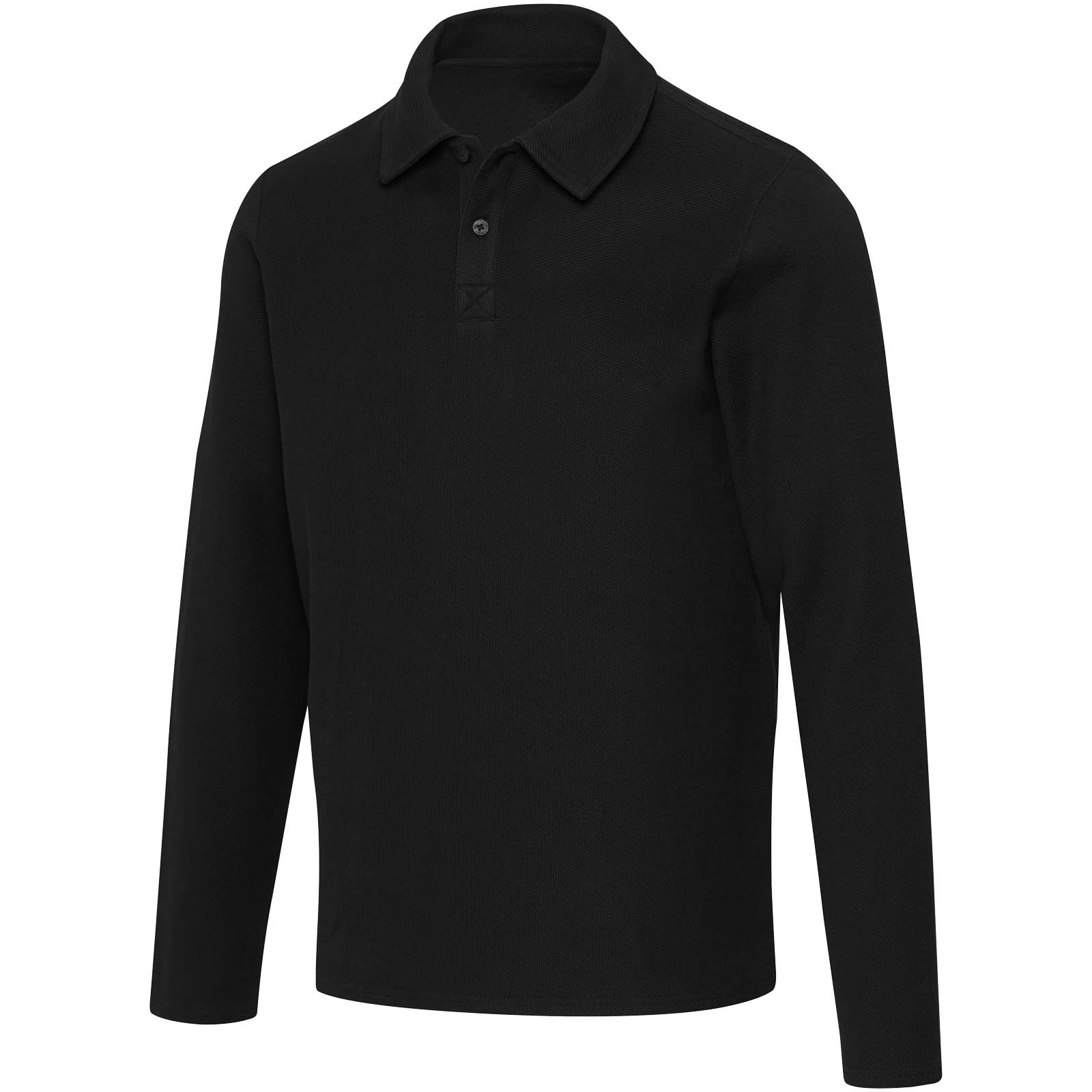 Apollo 245 g/m² Langarm Poloshirt Unisex schwarz