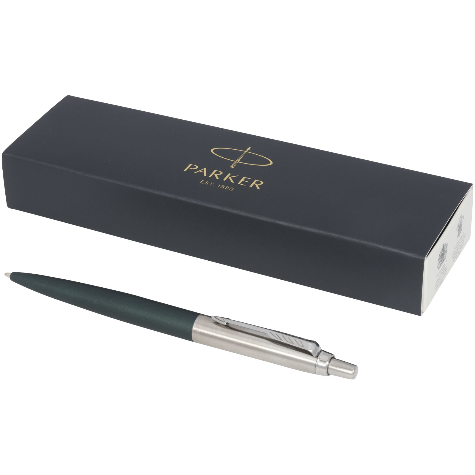 Parker Jotter XL matt mit Kugelschreiber mit Chromverzierung (blaue Mine) grün