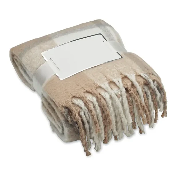 Karierte Mohair-Decke