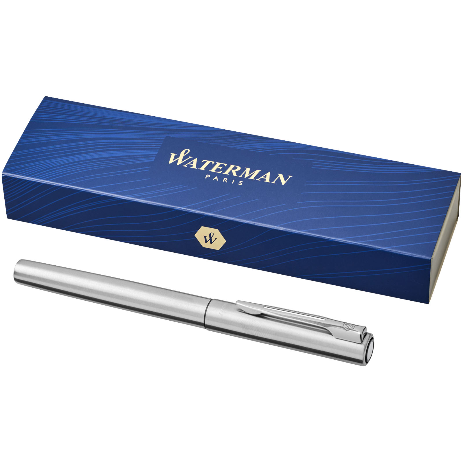 Waterman Graduate Tintenroller (schwarze Mine) chrom