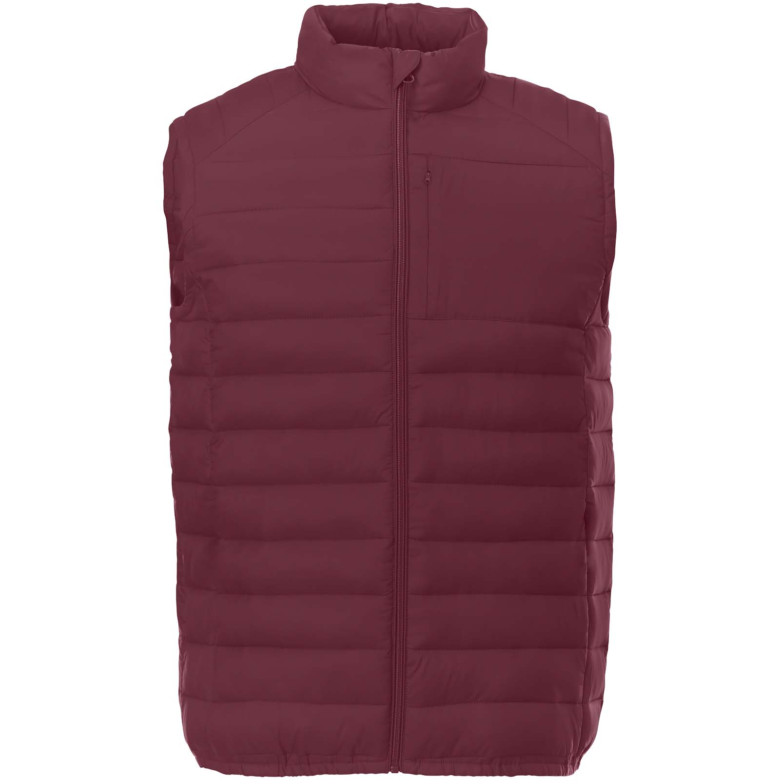 Pallas recycelter wattierter Bodywarmer für Herren Tiefes Burgunderrot