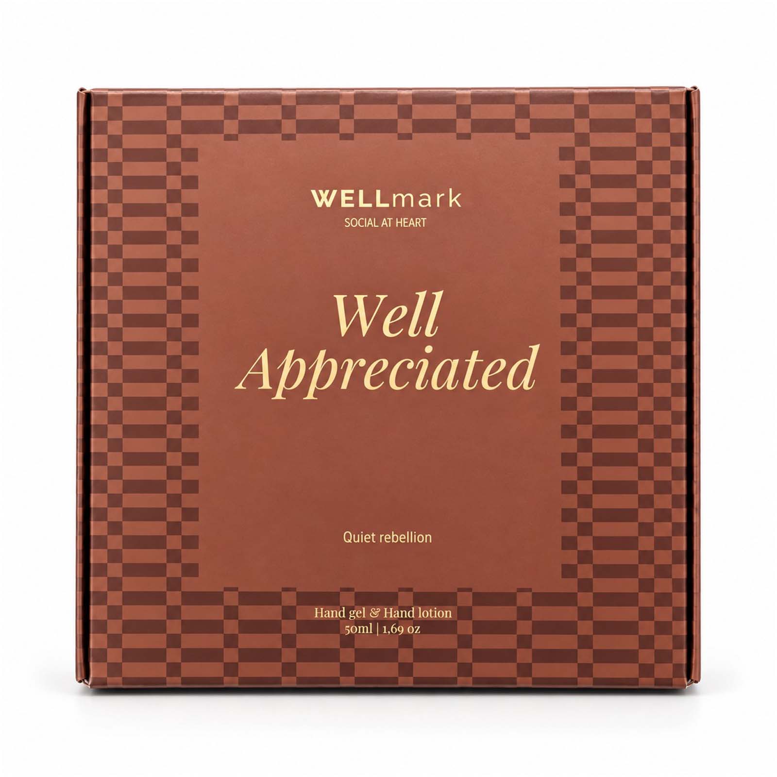Wellmark Quite Rebellion 70 ml Handwaschgel und 70 ml Handlotion Set Maroon rot