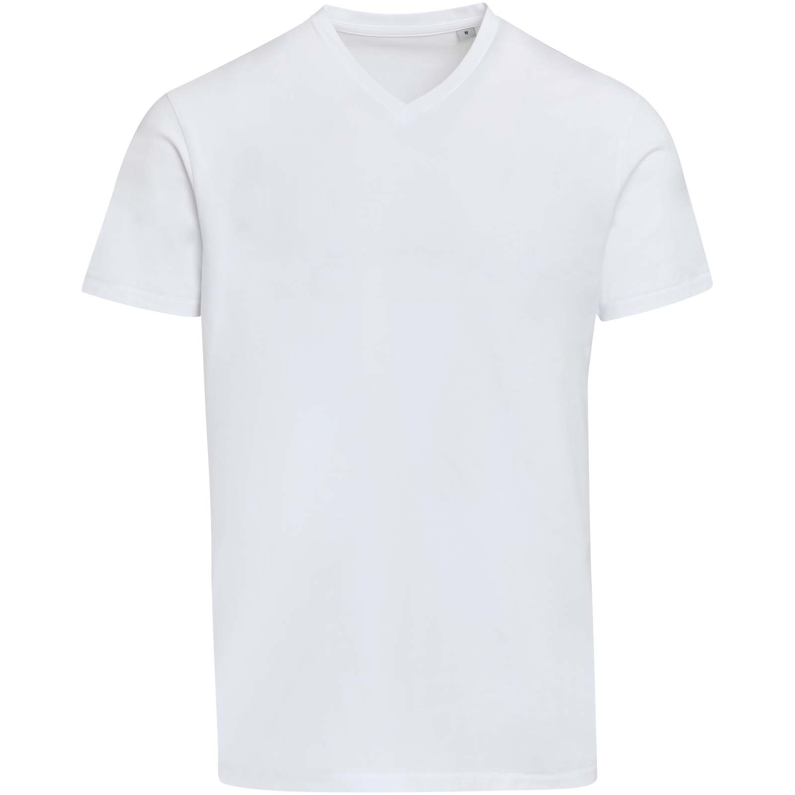 Balfour 200 g/m² Kurzärmeliges T-Shirt V-Ausschnitt Bio Baumwolle (OCS), unisex weiss