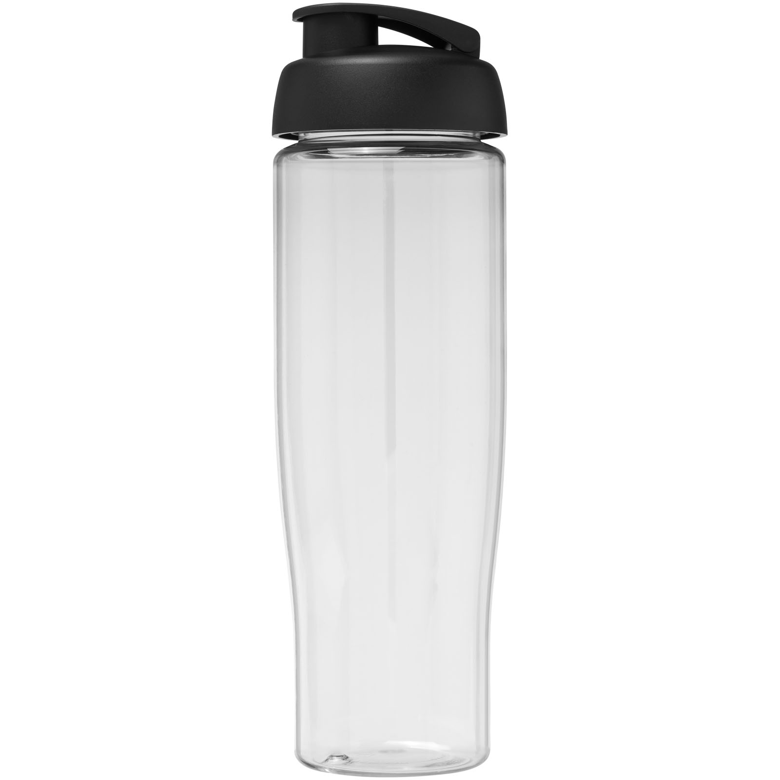 H2O Active® Tempo 700 ml Sportflasche mit Klappdeckel transparent, schwarz