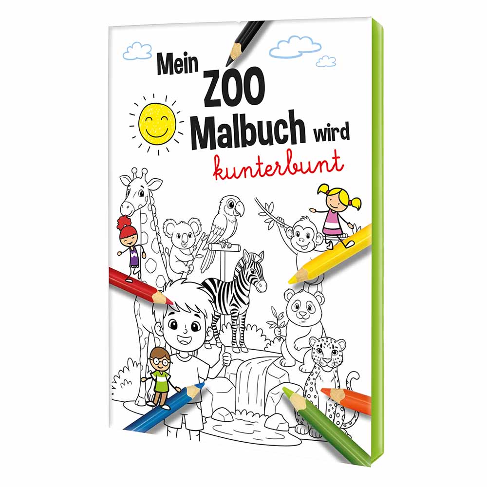 Malbuch / Mal-Set A6 - Zoo