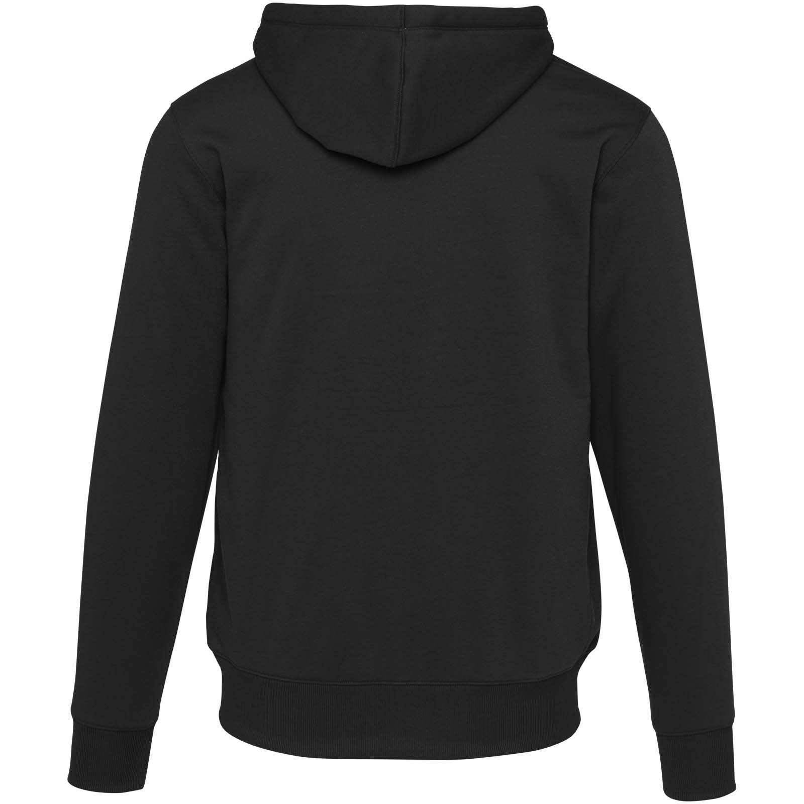 Natron 320 g/m² Sherpa-Kapuzenjacke mit Reißverschluss schwarz