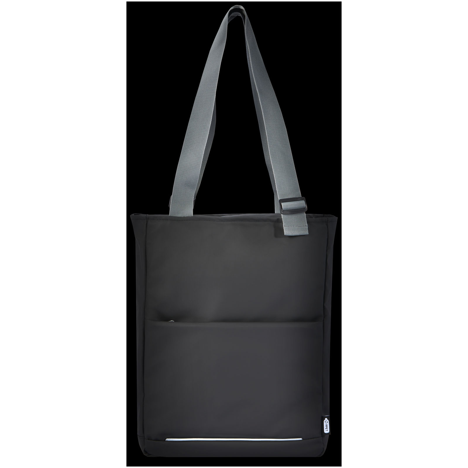 Aqua wasserabweisende 14" Laptop-Tragetasche aus GRS Recyclingmaterial 14 L schwarz