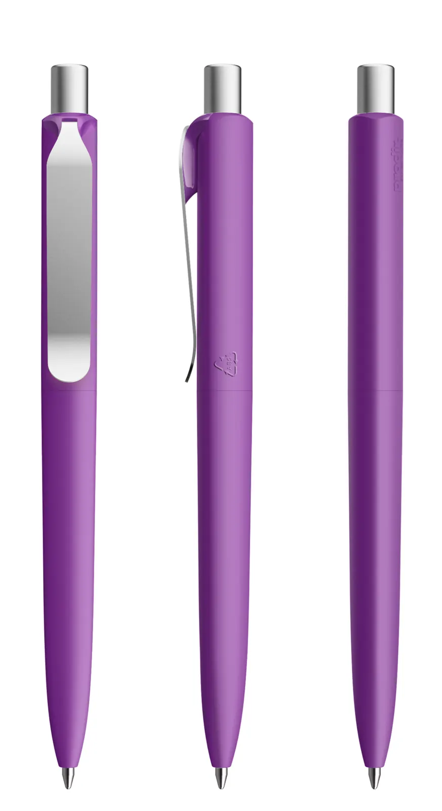 prodir DS8 Soft Touch PSR Push Kugelschreiber, Satin-/Chrom-Finish