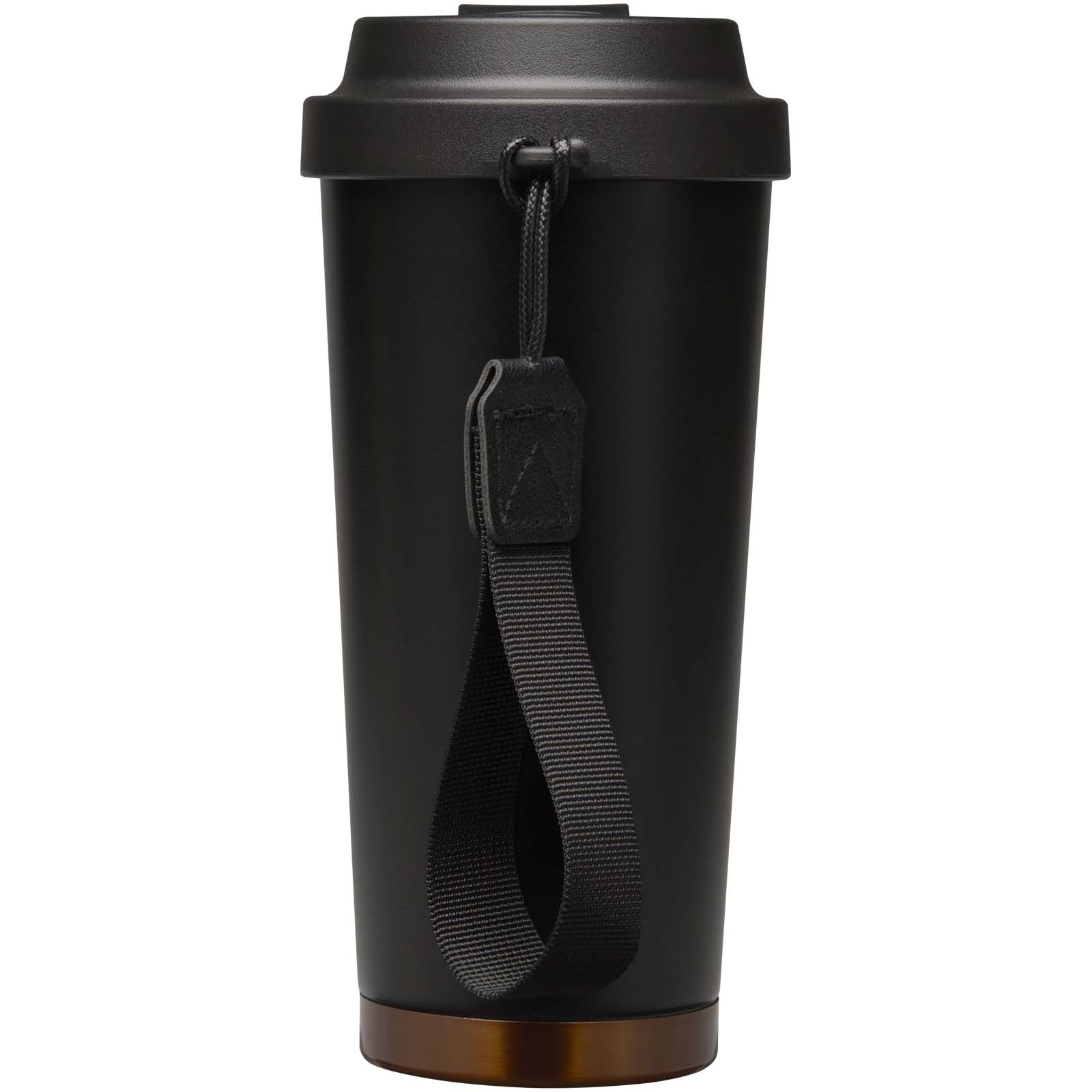 Hampton 480 ml RCS vakuumisolierter One-Touch Becher aus recyceltem Edelstahl schwarz