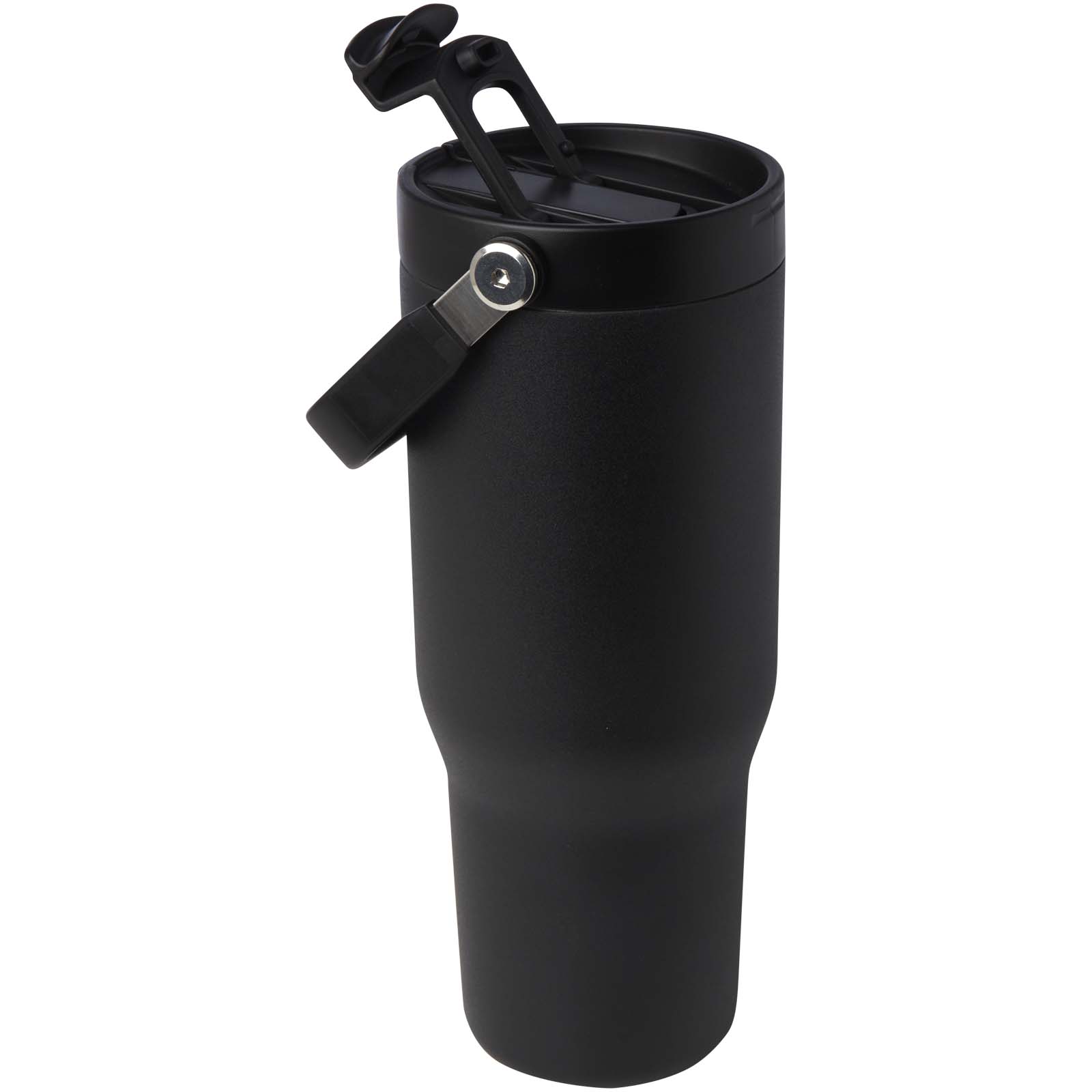 Bronx 900 ml RCS-zertifizierter Kupfer-Vakuum Isolierbecher aus Edelstahl mit Doppelfunktionsdeckel schwarz