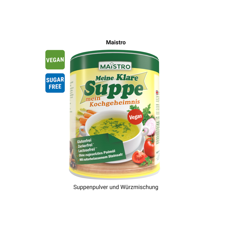 Werbekarte Midi, Maistro "MEINE KLARE SUPPE"