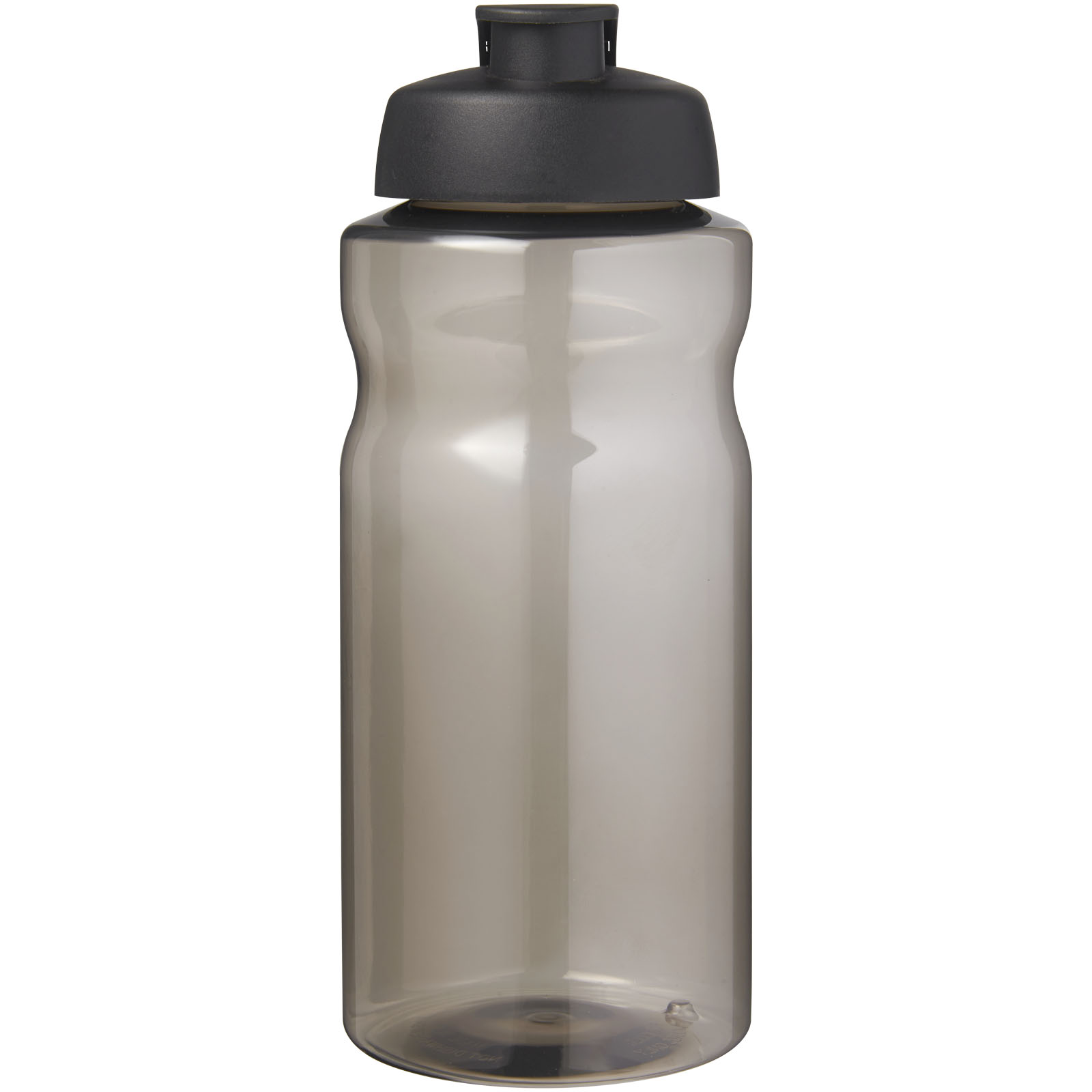 H2O Active® Eco Big Base 1L Sportflasche mit Klappdeckel kohle, schwarz