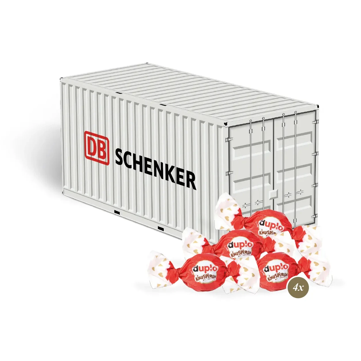 3D Präsent "Container" mit duplo Knusperlen