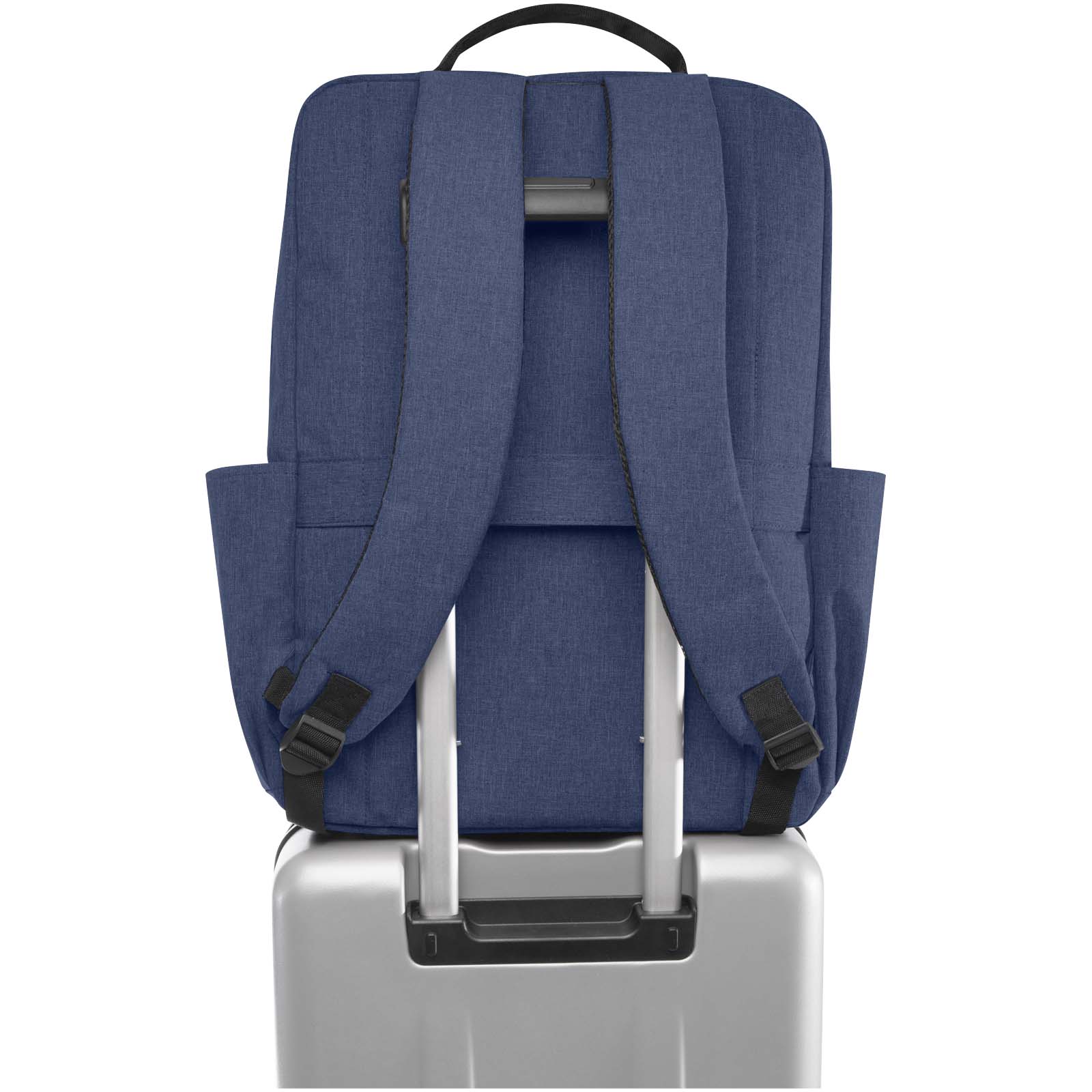Libra 15" Laptop-Rucksack aus recyceltem GRS-Material 15 L heather navy