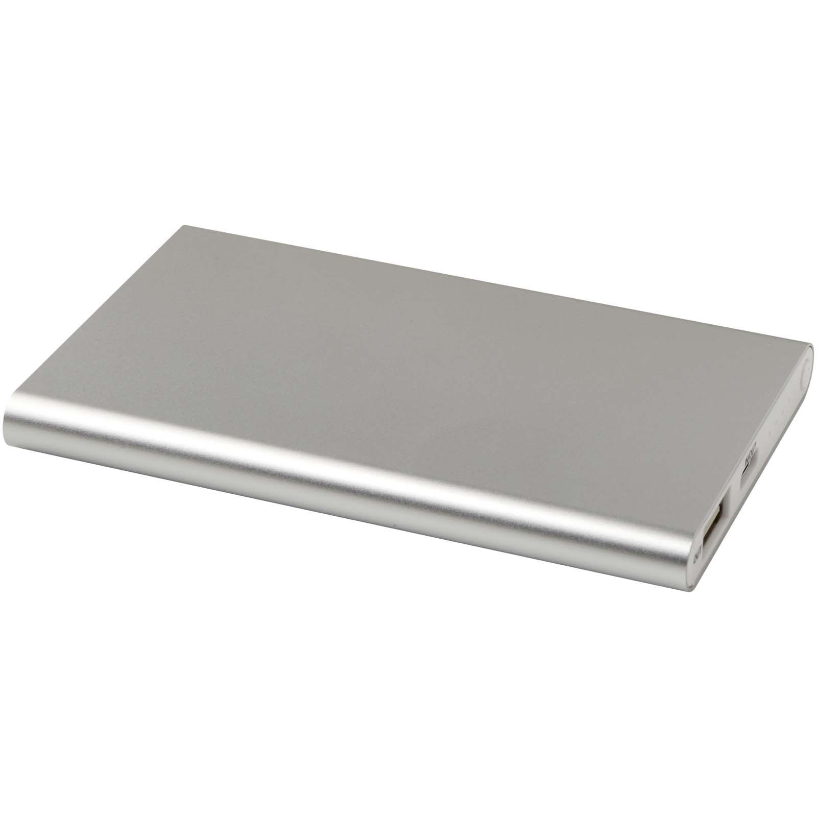 Pep 4000 mAh Type-C Powerbank aus recyceltem Aluminium silber
