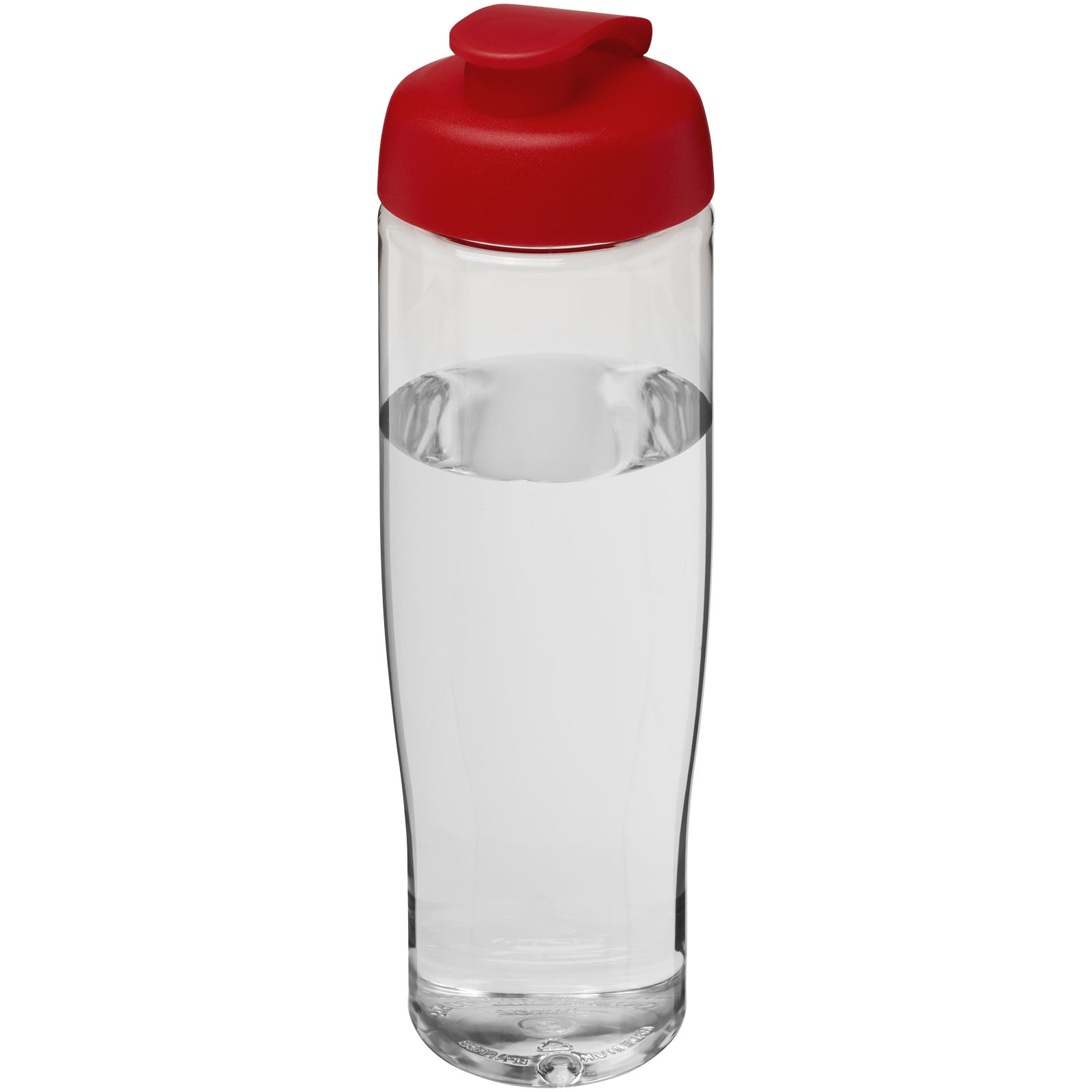 H2O Active® Tempo 700 ml Sportflasche mit Klappdeckel transparent, rot