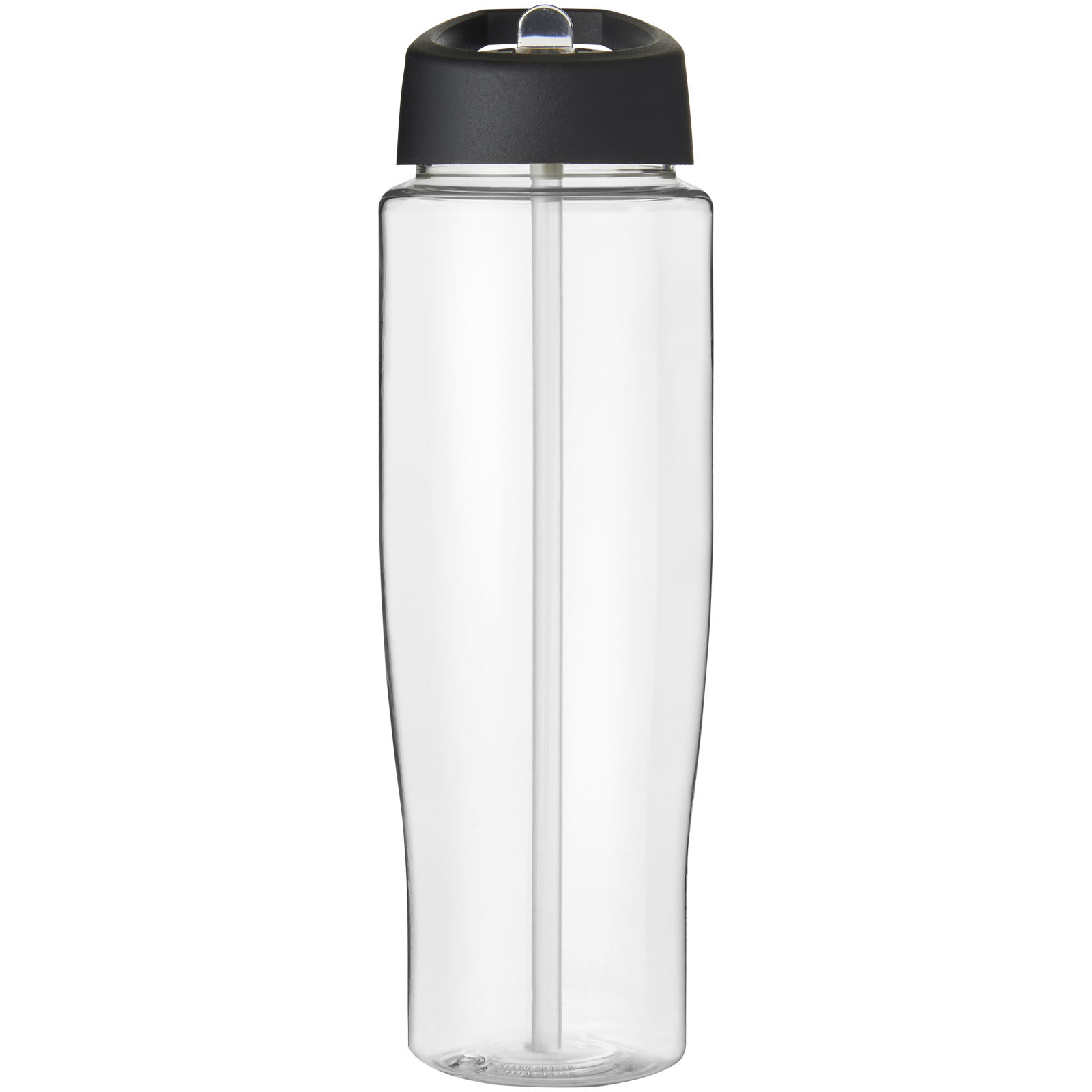 H2O Active® Tempo 700 ml Sportflasche mit Ausgussdeckel transparent, schwarz