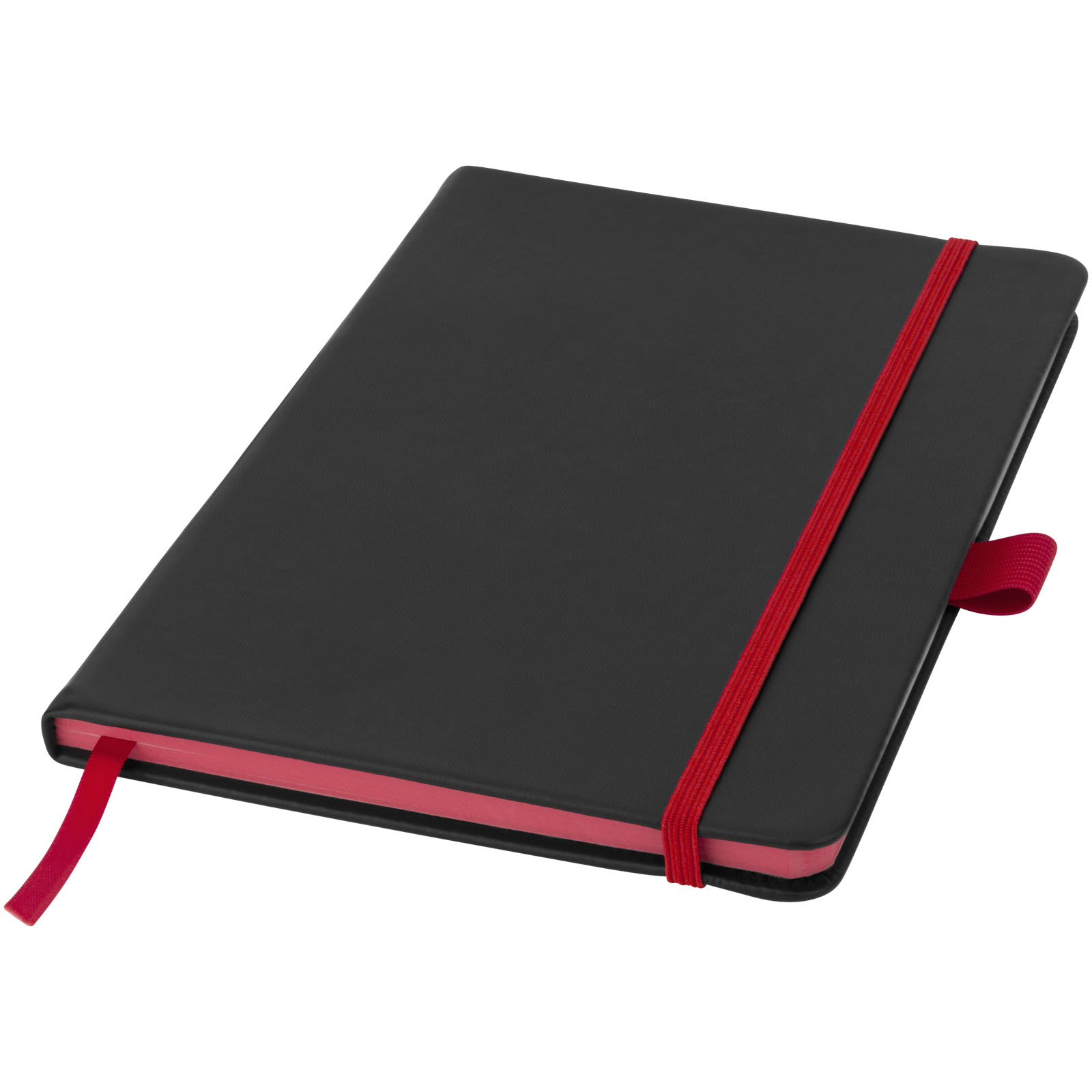 Colour-Edge A5 Hard Cover Notizbuch schwarz, rot