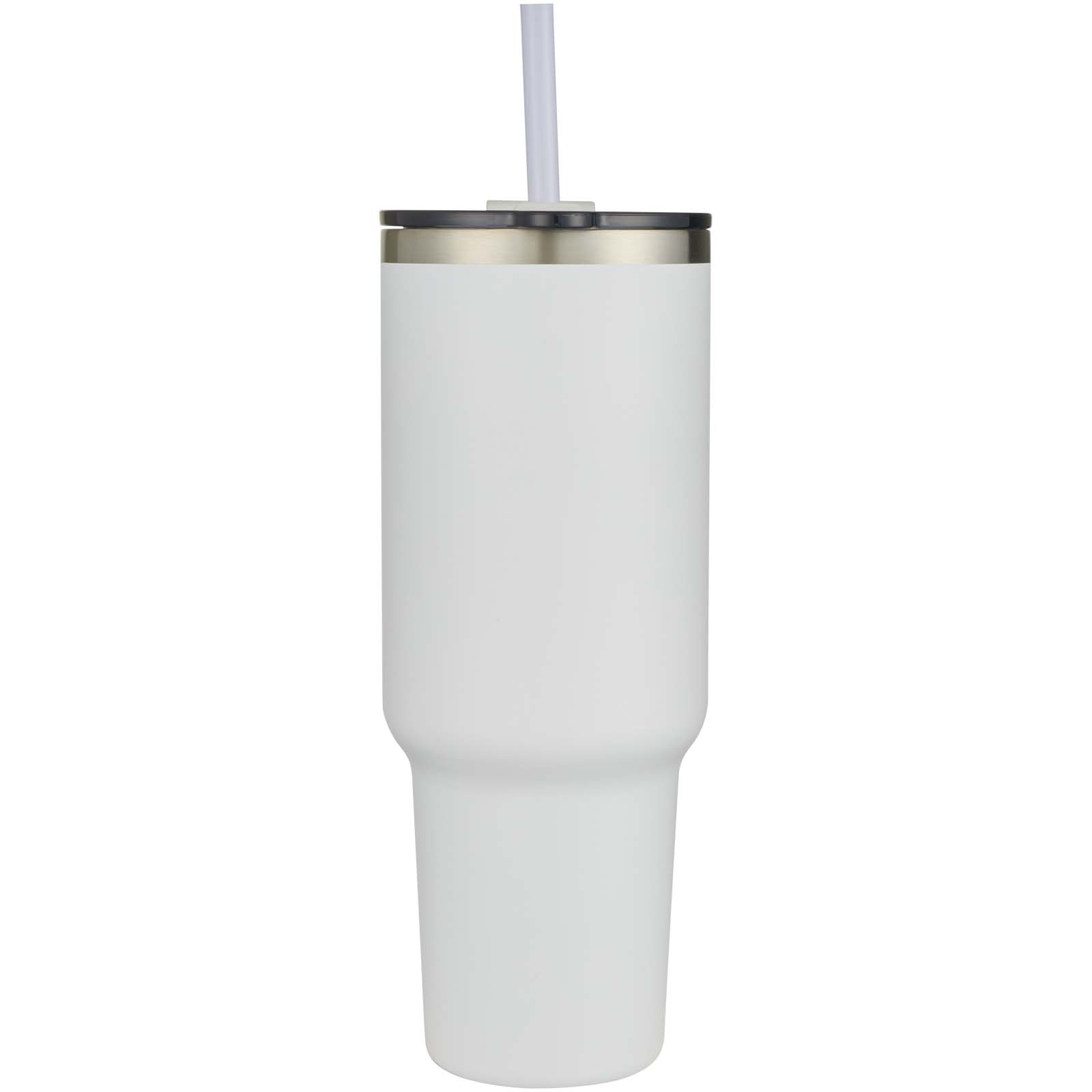 Sydney 1200 ml doppelwandiger RCS-zertifizierter Kupfer-Vakuum Isolierbecher mit Strohhalm weiss