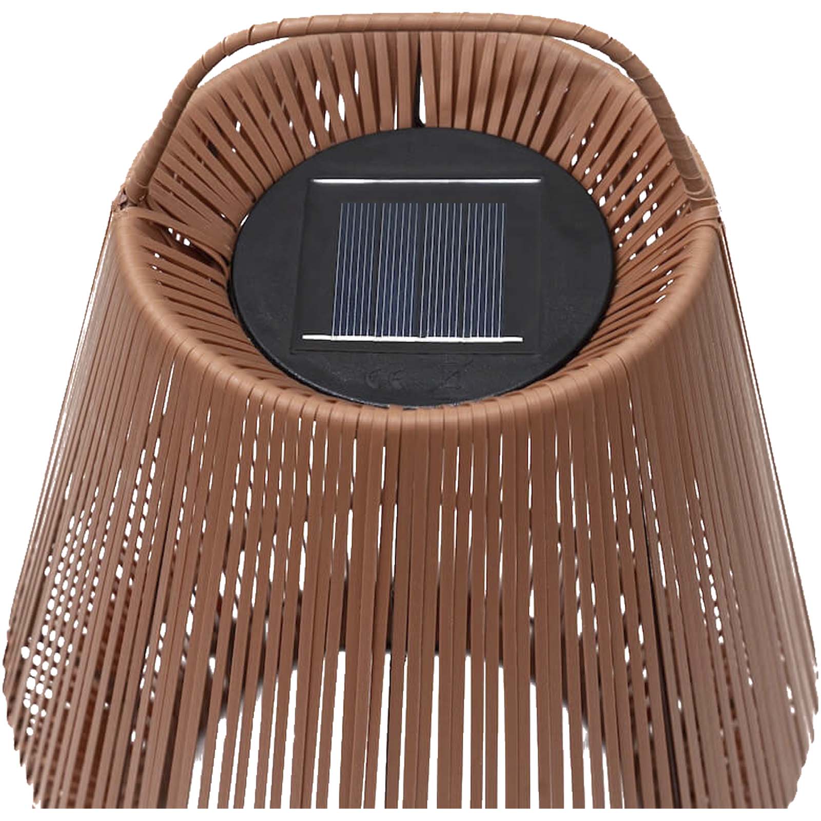 Originalhome Lampion tragbare Laterne aus recyceltem Material ziegelstein