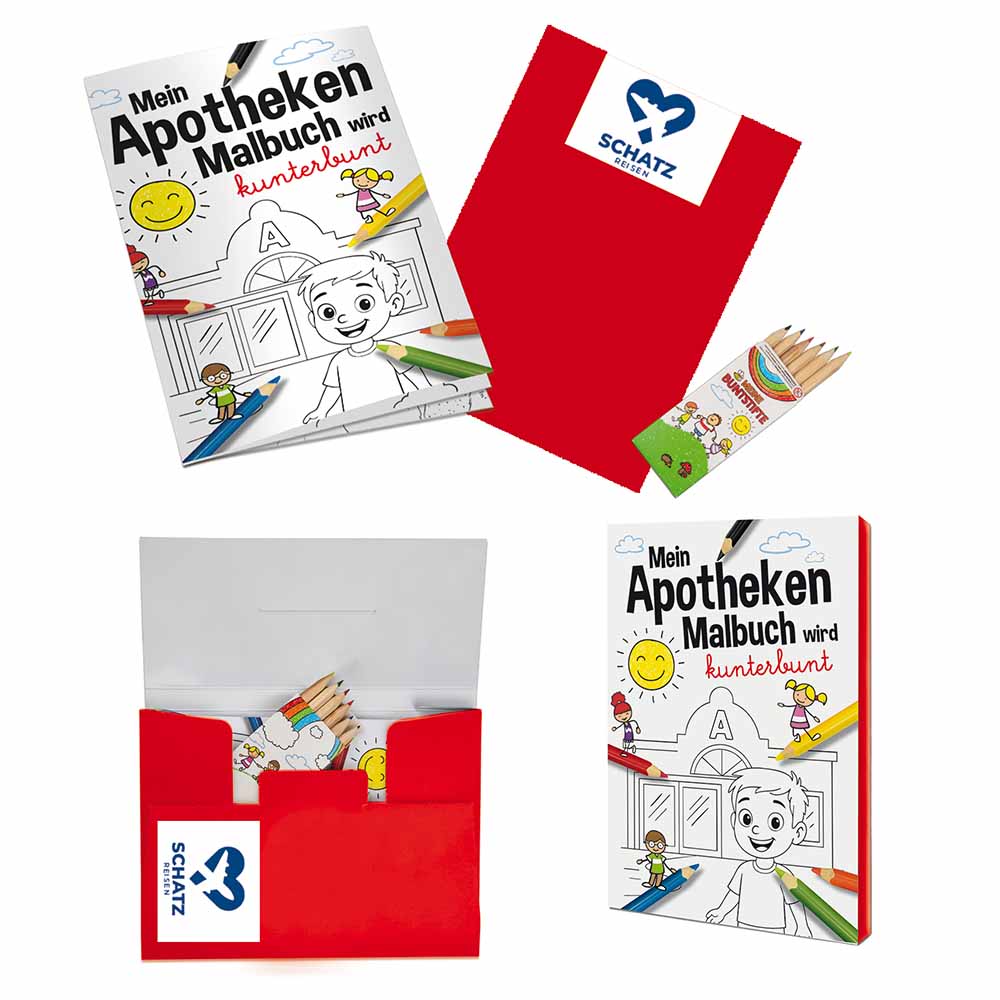 Malbuch / Mal-Set A6 - Apotheke