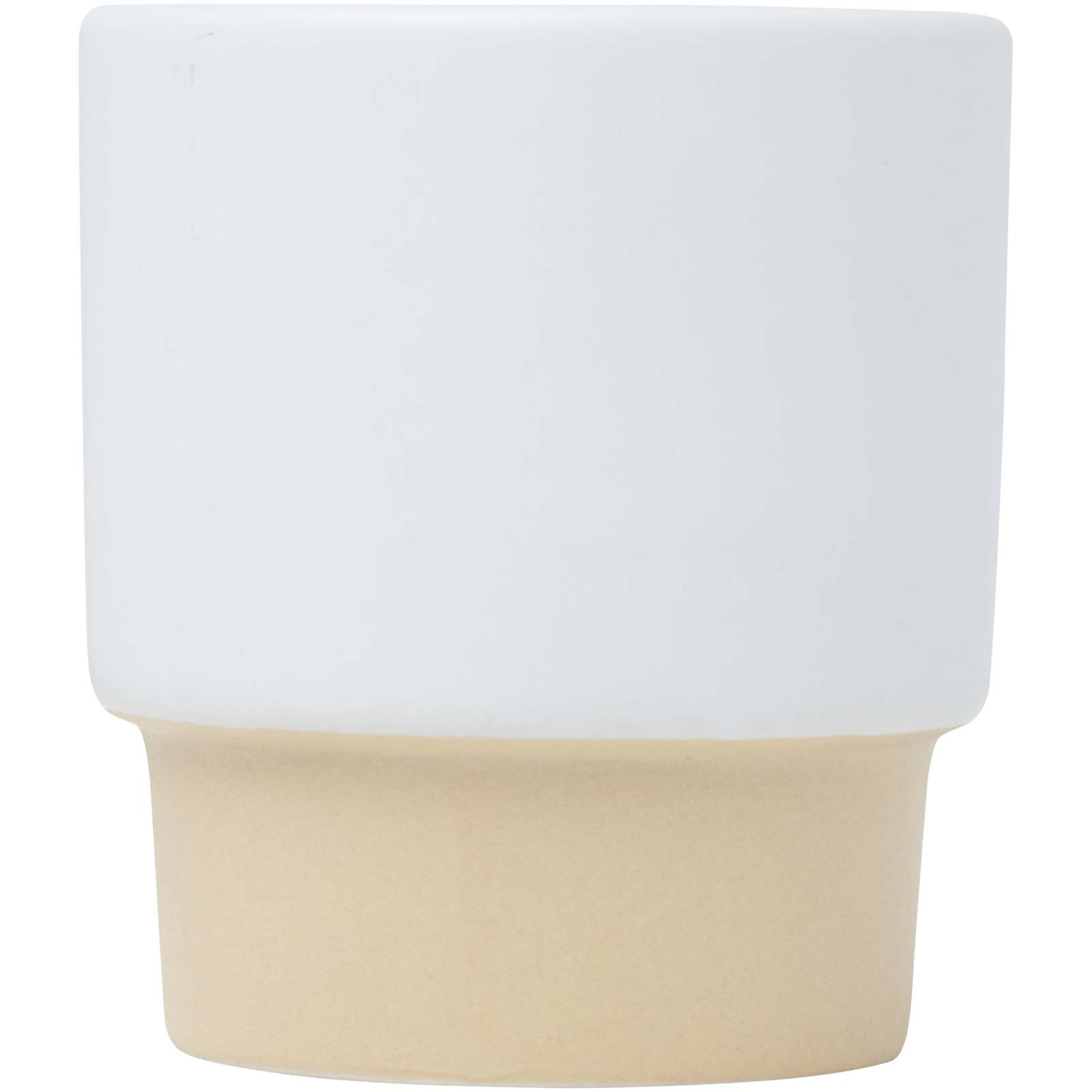 Olympia 130 ml stapelbarer Expresso Becher mit Tonboden weiss
