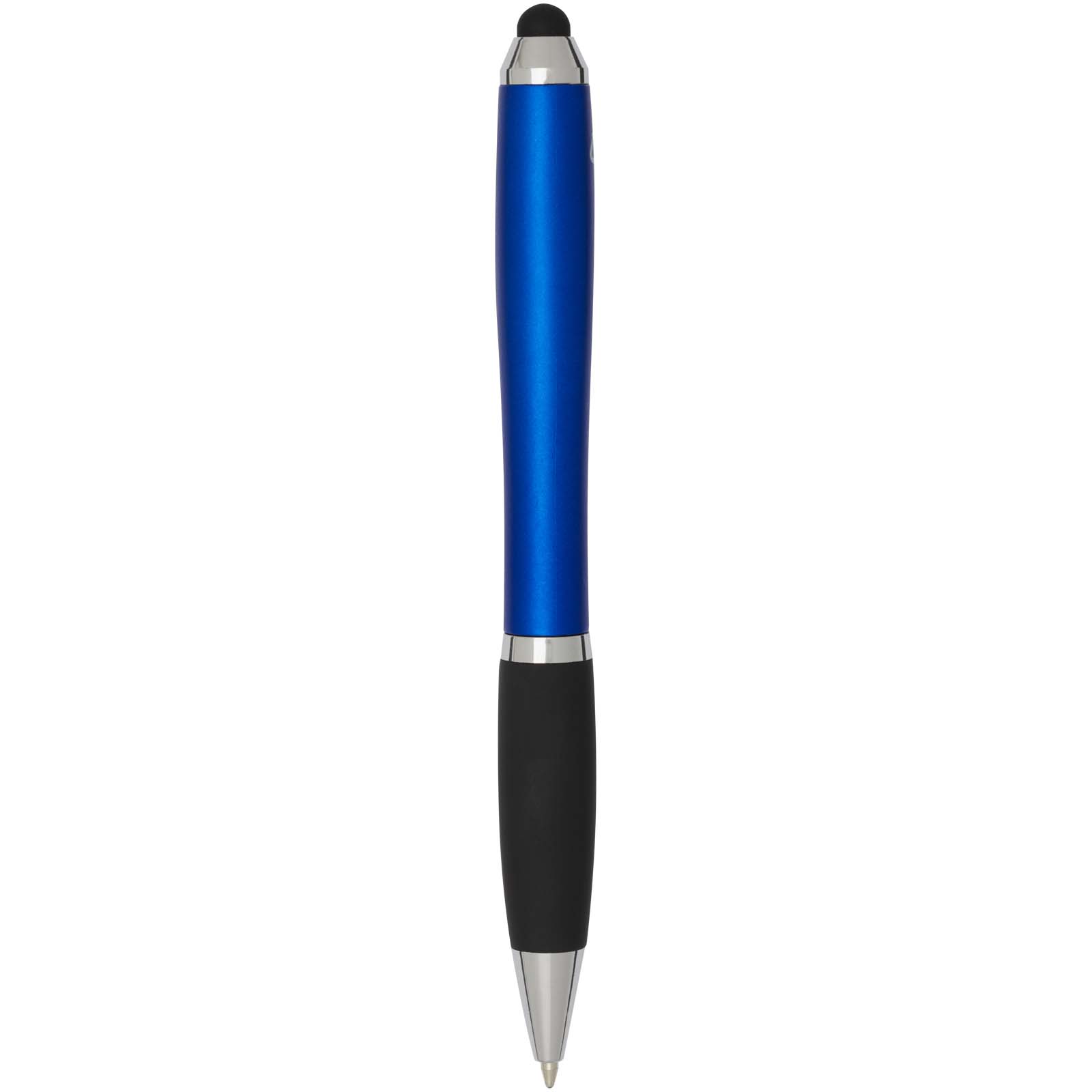Nash RCS Stylus Kugelschreiber aus recyceltem Kunststoff mit farbigem Schaft und schwarzem Griff (blaue Tinte) royalblau