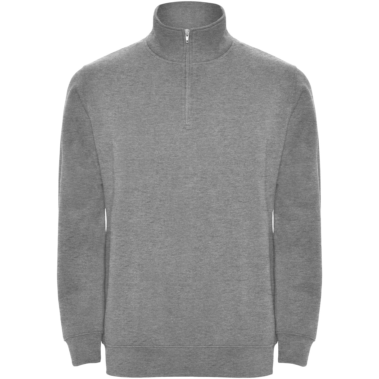 Aneto 280 g/m² Pullover mit Viertelreißverschluss heather grau