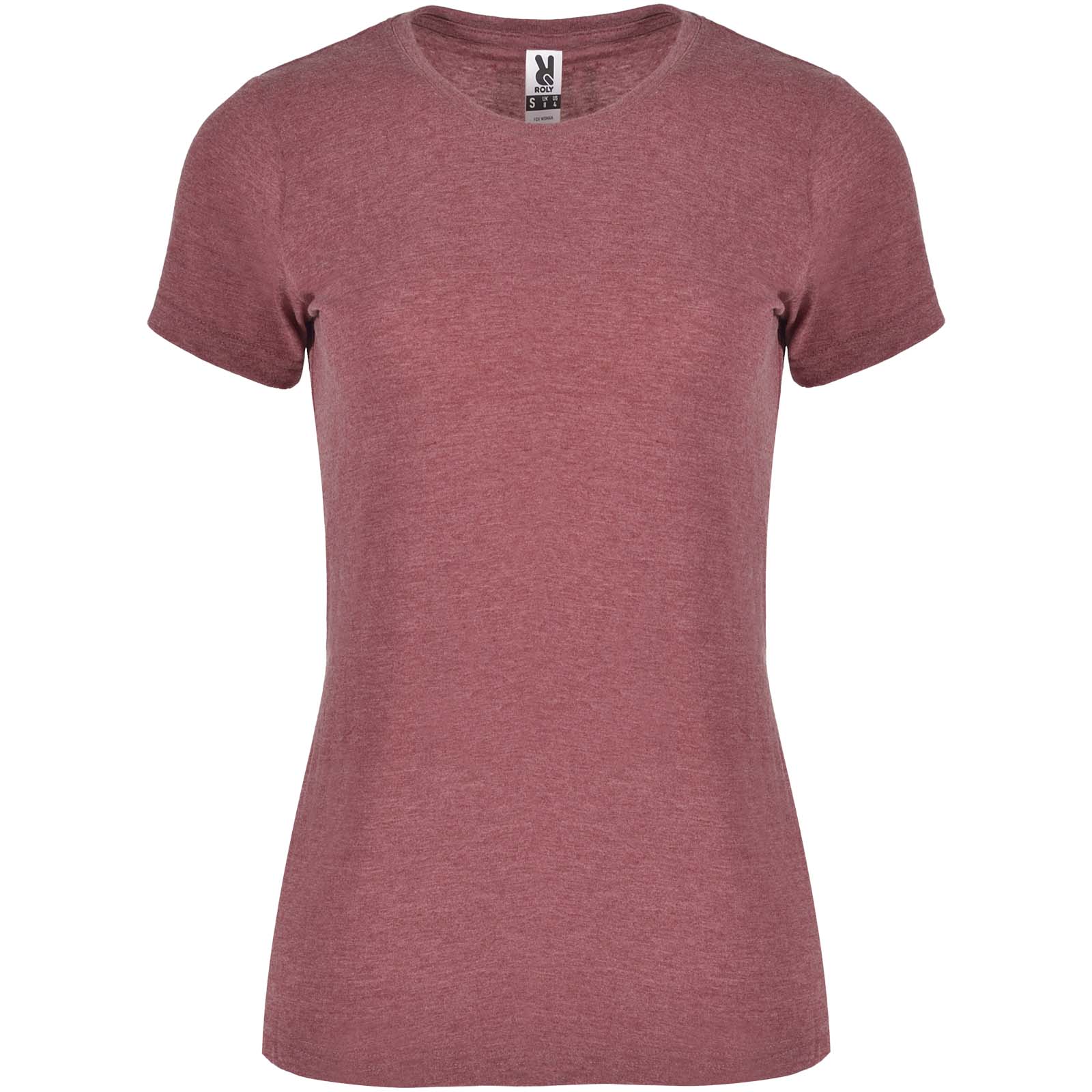 Fox 150 g/m² T-Shirt für Damen heather granatrot