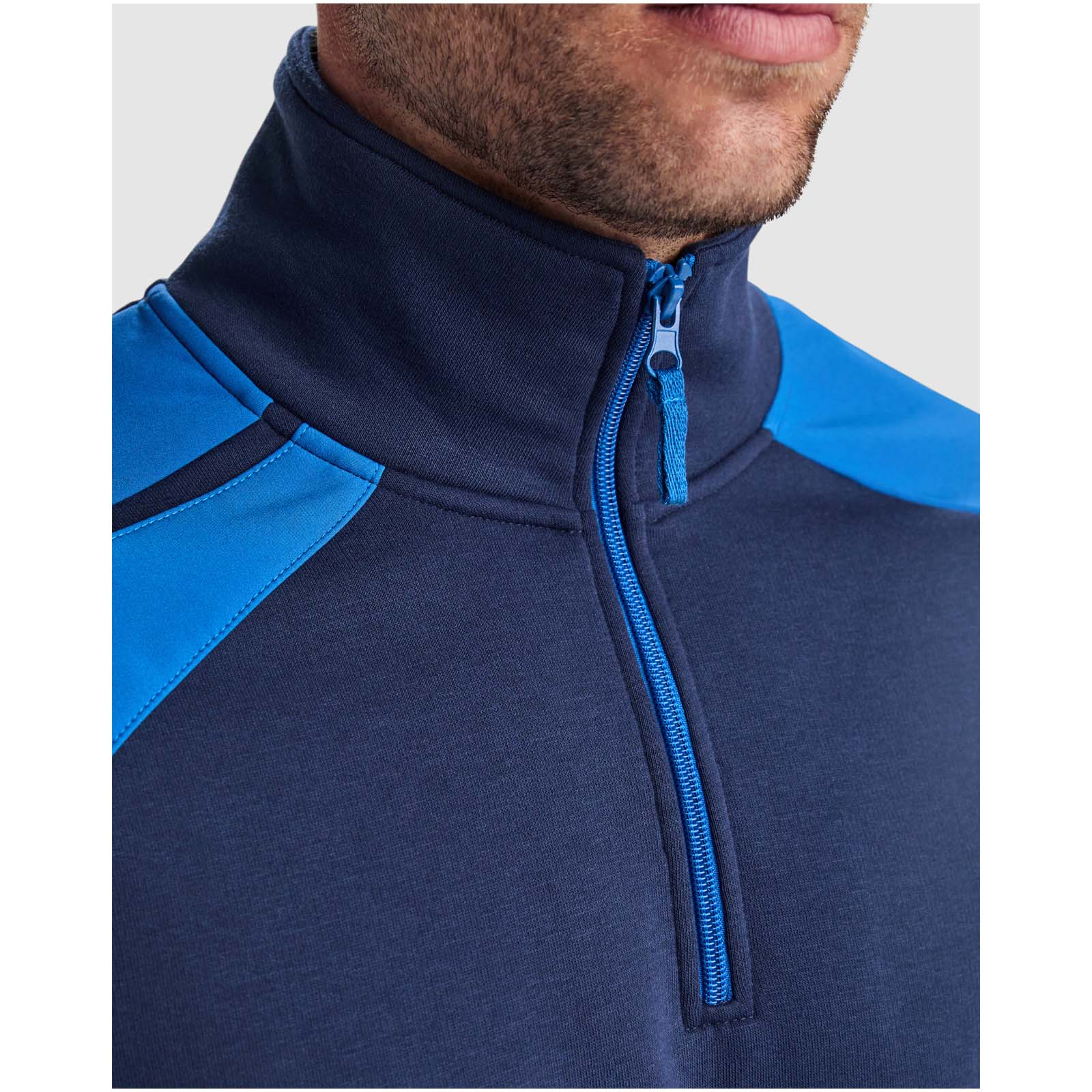 Maverick Pullover für Herren mit halbem Reißverschluss, 280 g/m2 schwarz, rot
