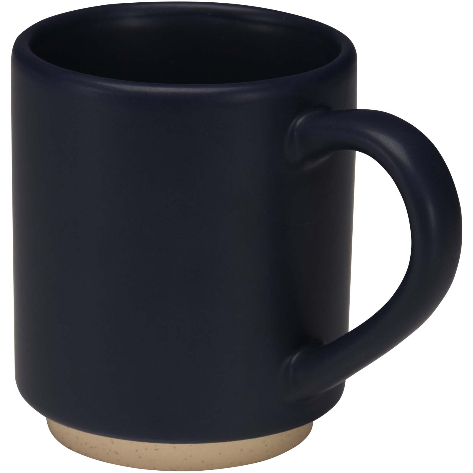 Camilla stapelbarer Keramikbecher, 180 ml, mit matter Oberfläche navy