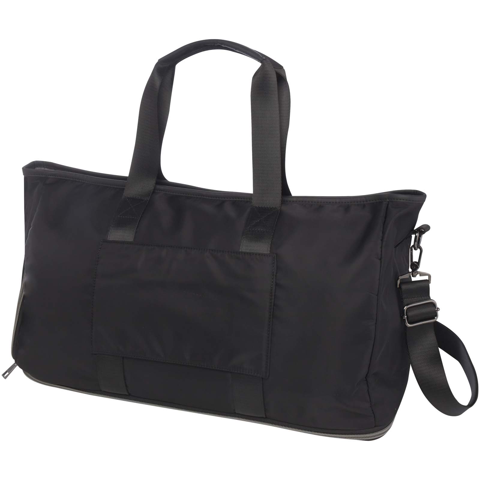 Rhine erweiterbare Reisetasche aus recyceltem Material 35 L schwarz