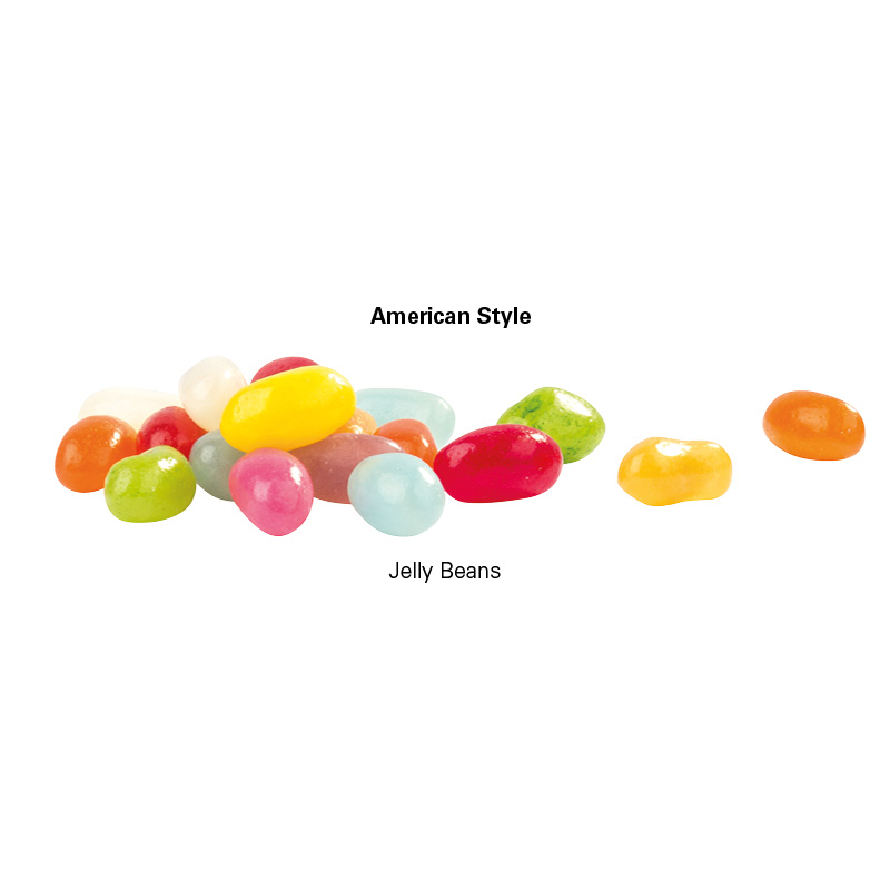 Minitüte 10 g, transparente kompostierbare Folie, Jelly Beans