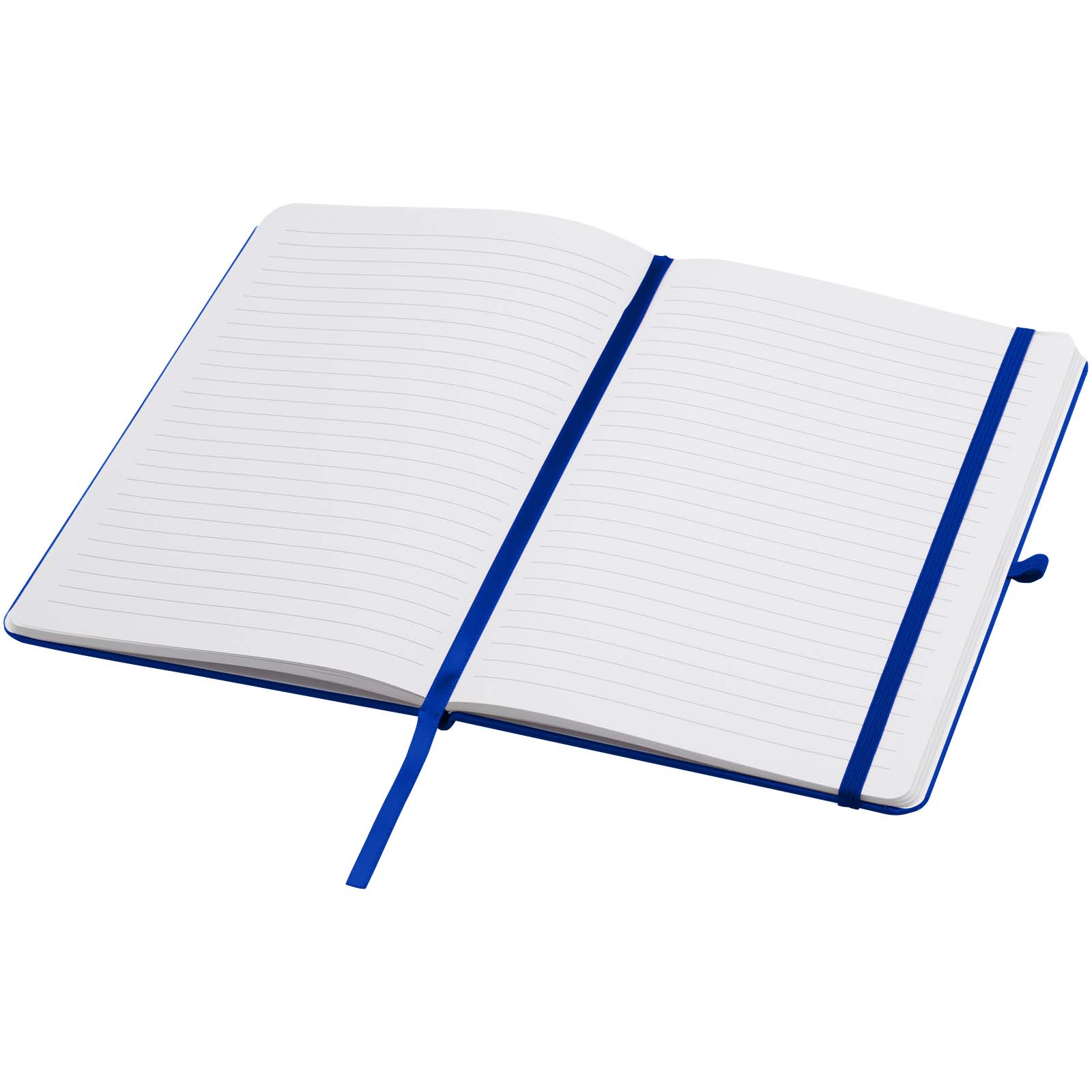 Teak A5 Hardcover Notizbuch, liniert, aus recyceltem Material royalblau