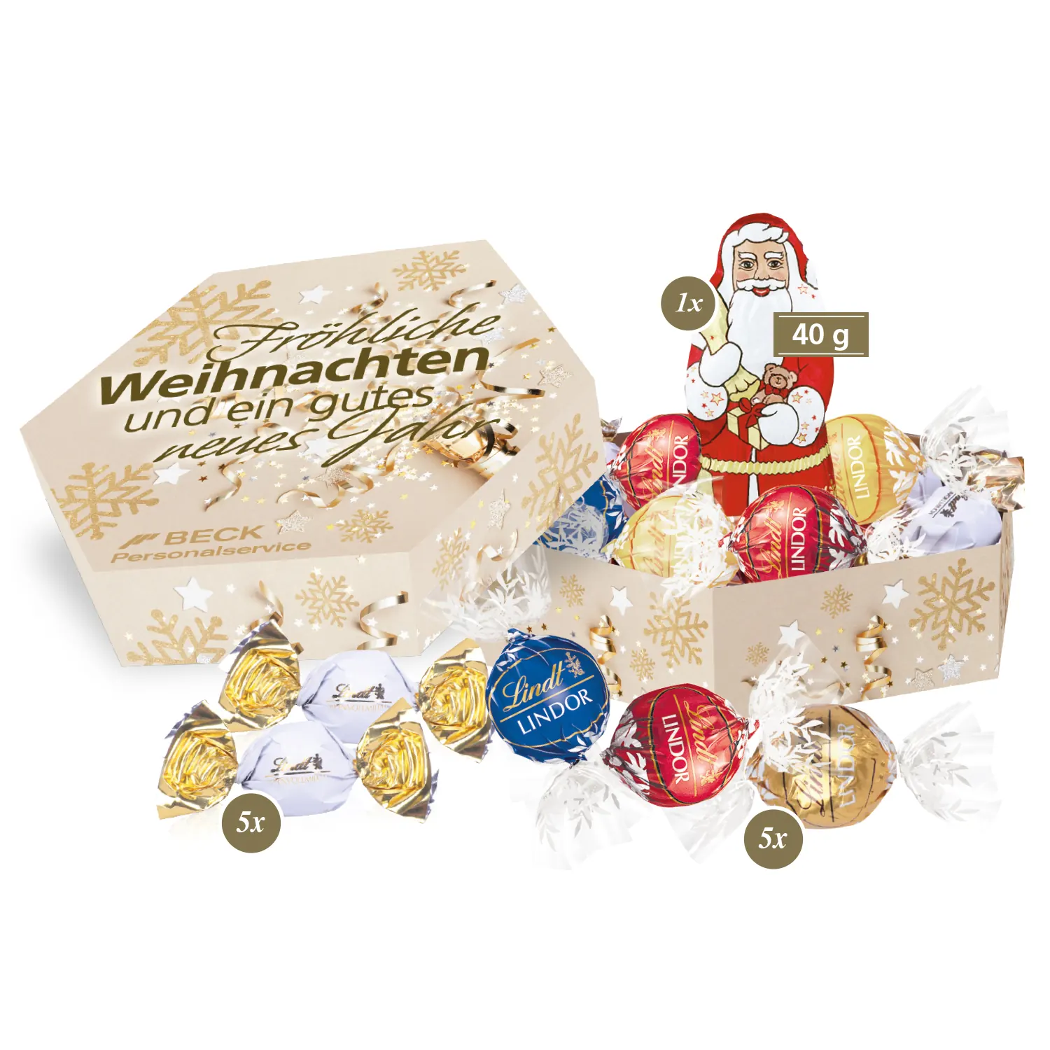 Süße Präsentbox Weihnachten "Maxi"