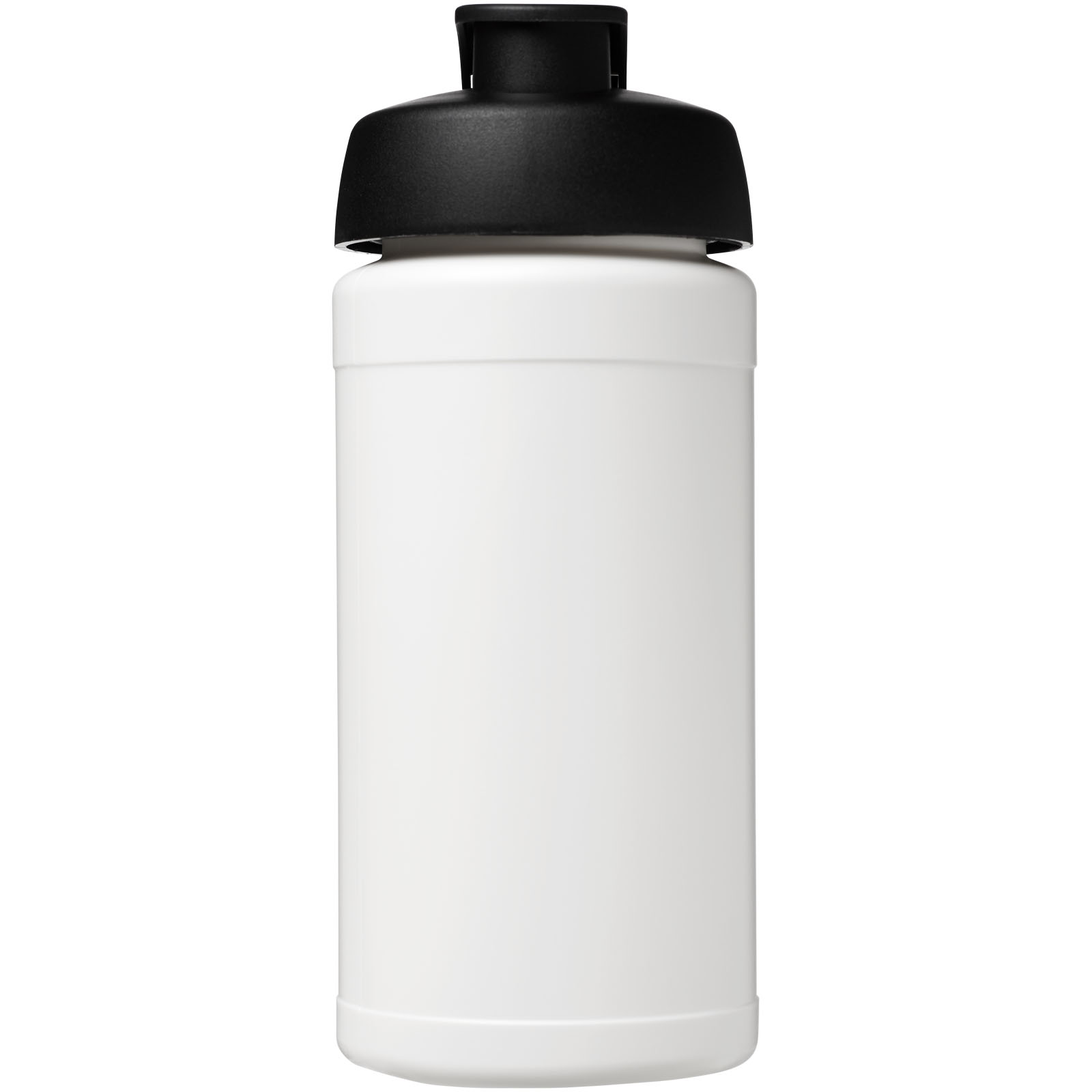 Baseline® Plus 500 ml Sportflasche mit Klappdeckel weiss, schwarz