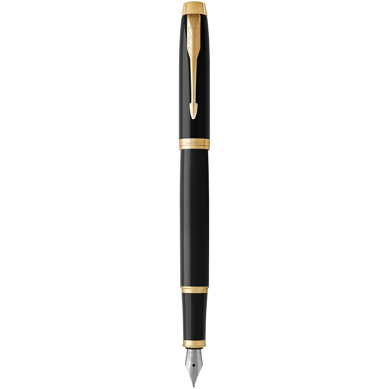 Parker IM Füllfederhalter (blaue Mine) schwarz, gold