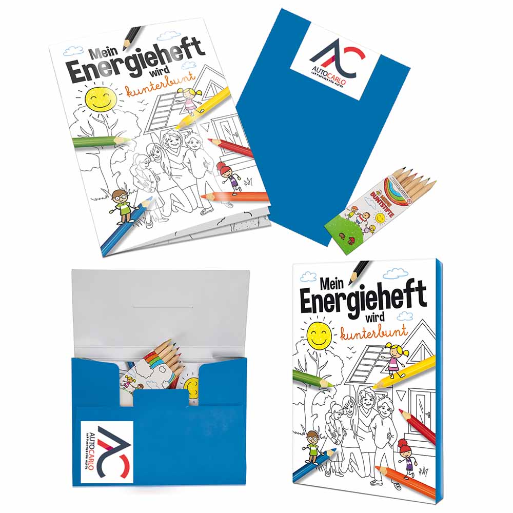 Malbuch / Mal-Set A6 - Energie