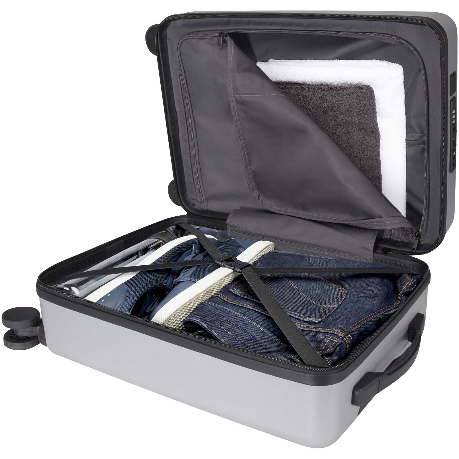 Rover Pro 20" Kabinentrolley aus recyceltem GRS-Material 40 L silber