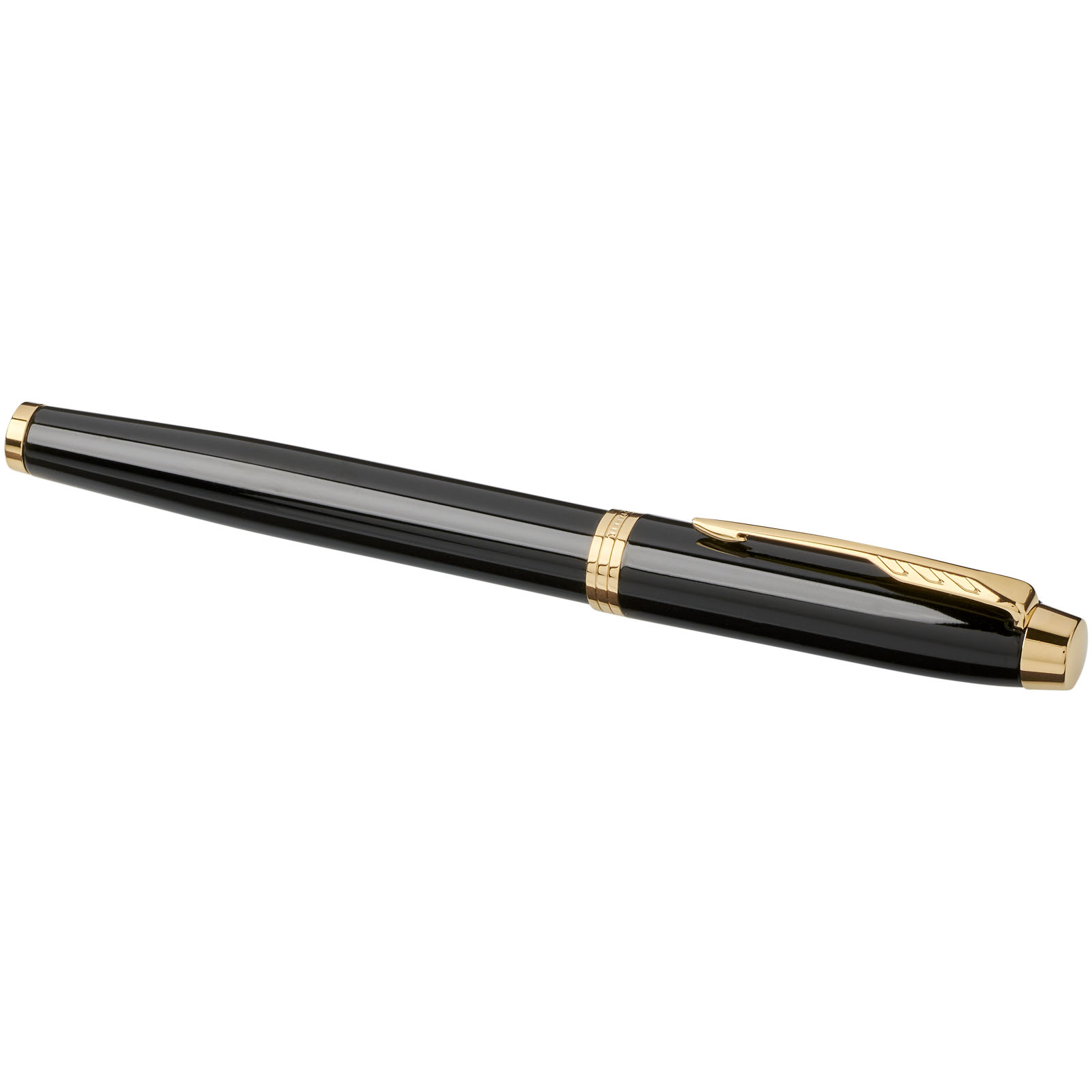 Parker IM Tintenroller (schwarze Mine) schwarz, gold