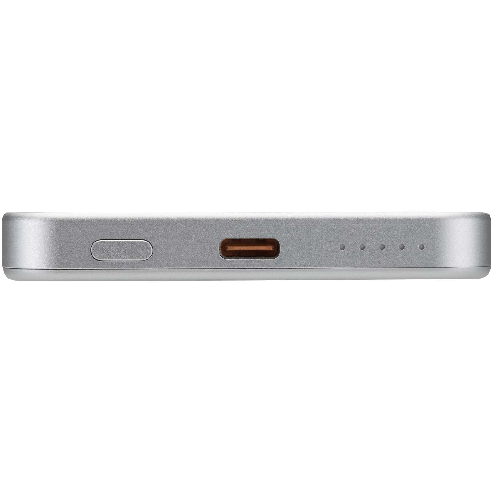 Avis 5000 mAh RCS Powerbank aus recyceltem Aluminium mit Magnetfunktion silber