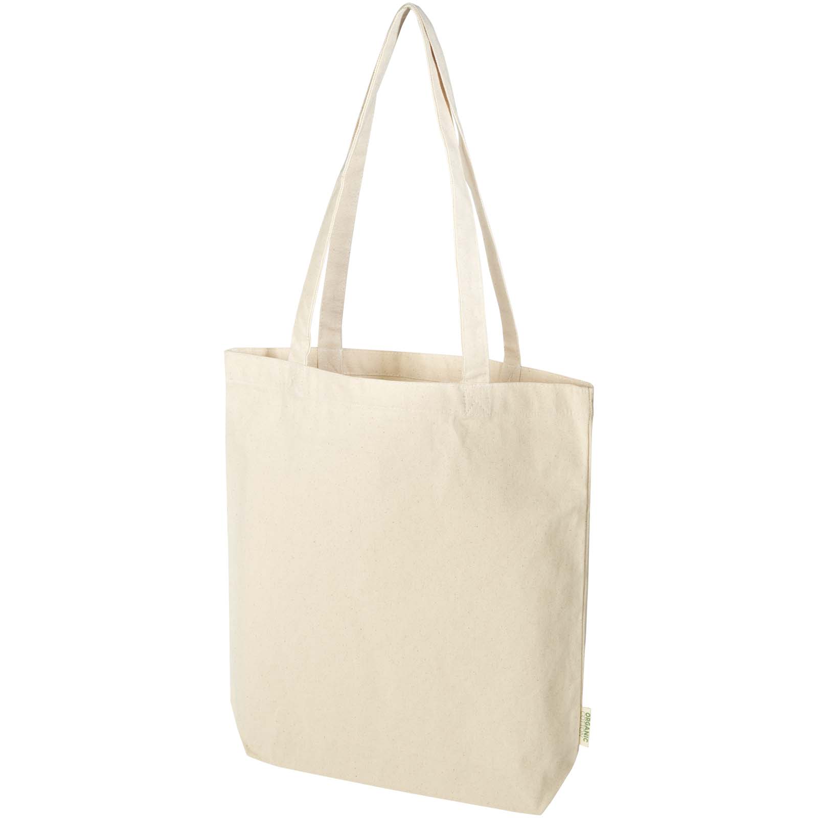 Odisha 180 g/m² OCS Bio-Tragetasche mit breitem Boden 11L natur