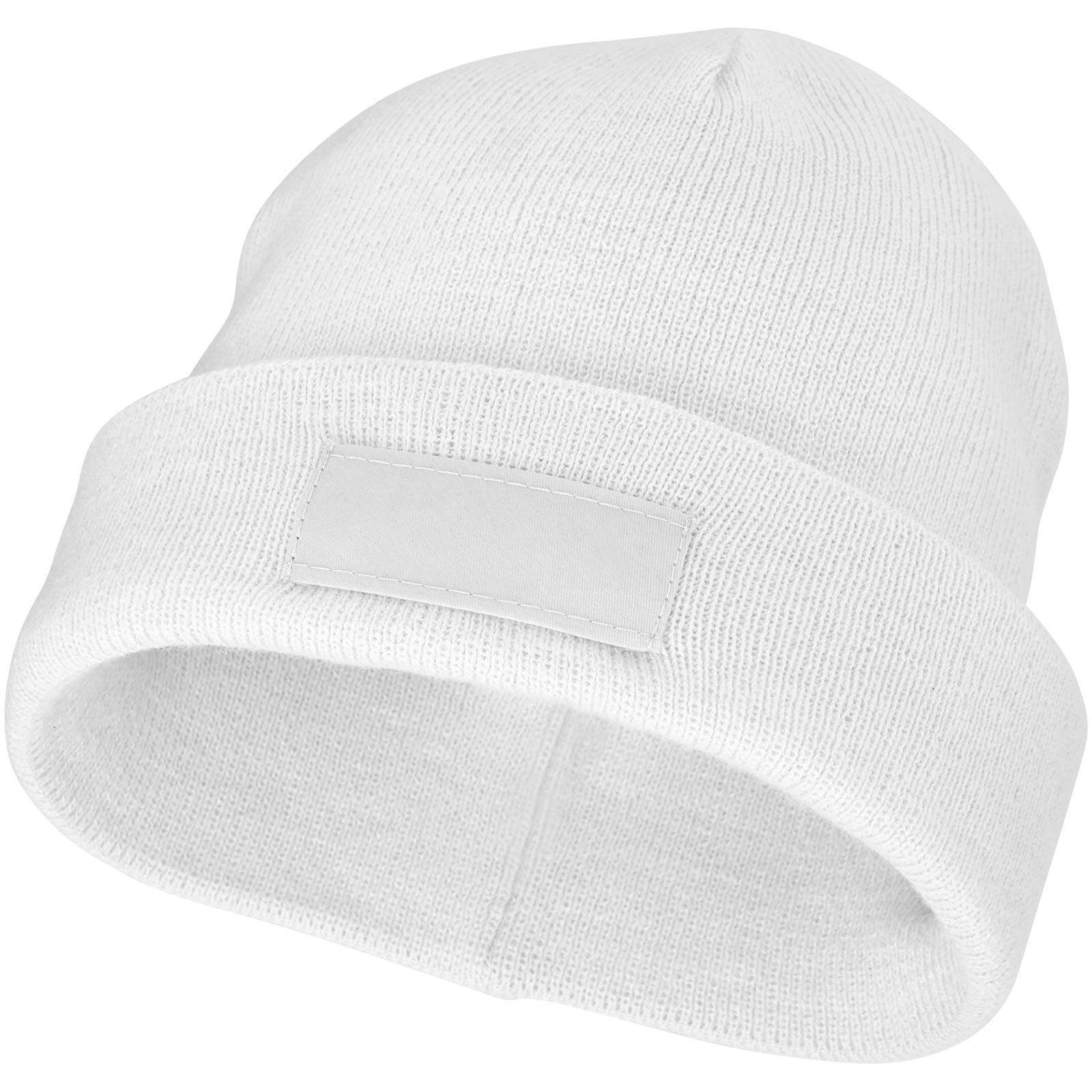 Boreas Mütze mit Aufnäher weiss