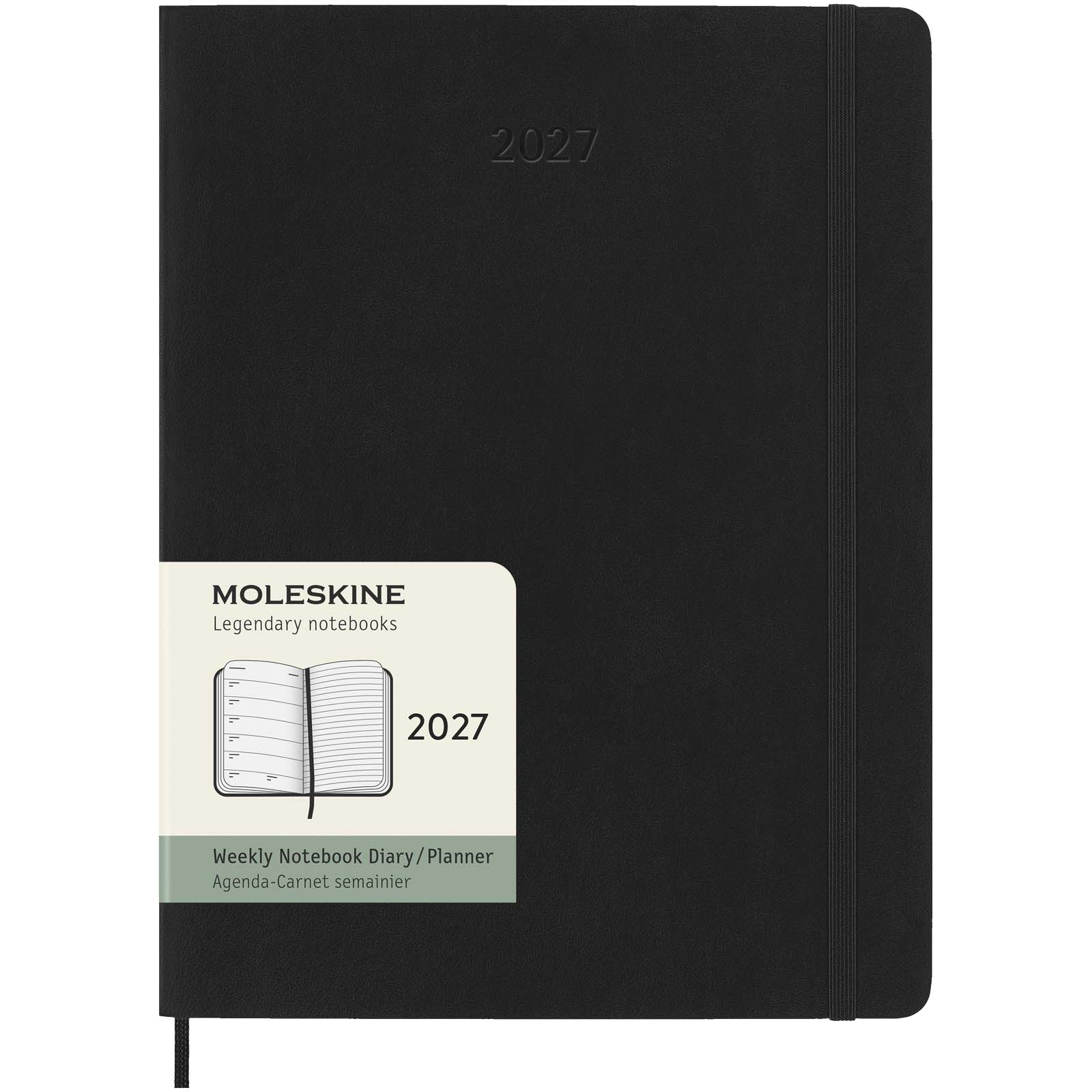 Moleskine Softcover 12 Monate Wochenkalender XL schwarz