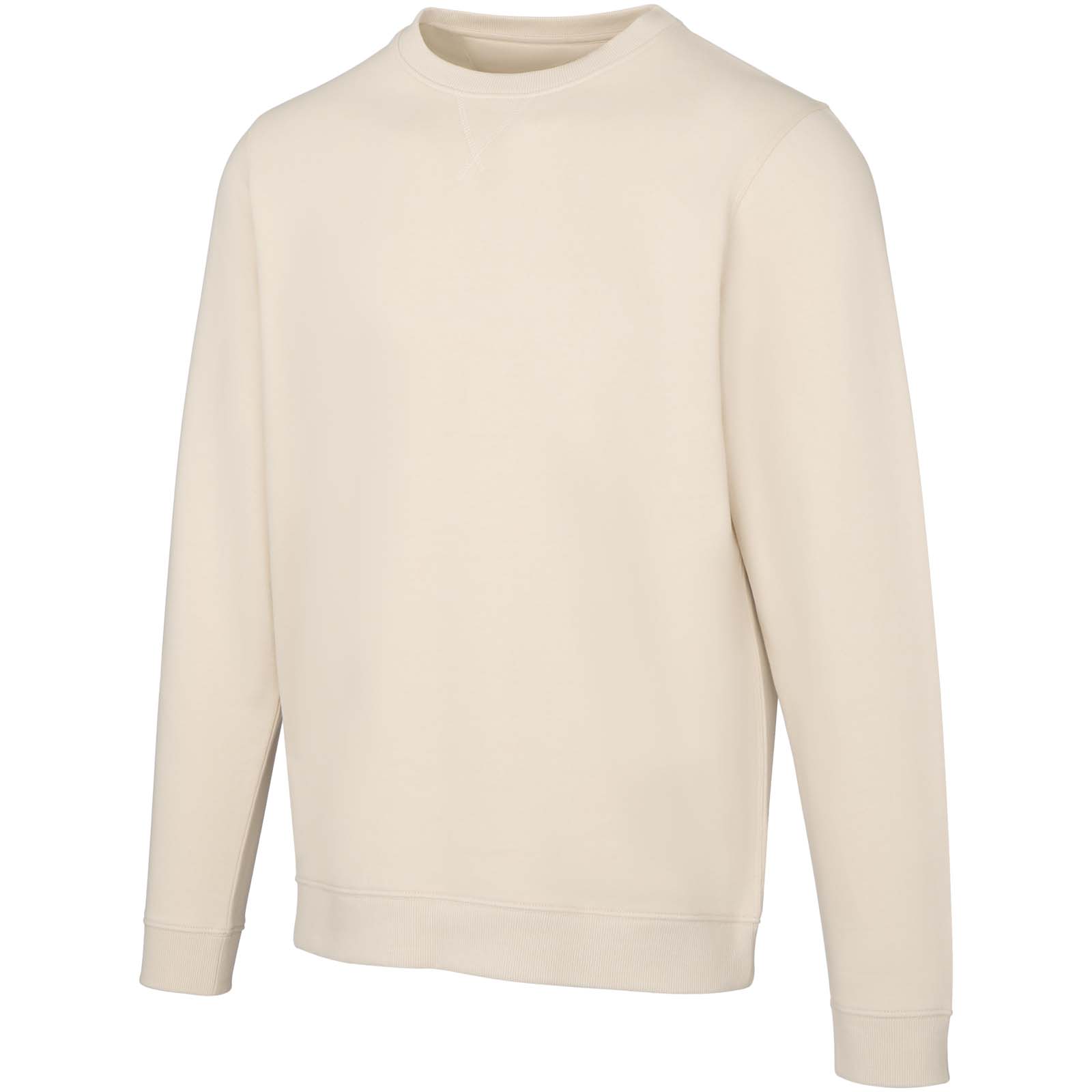 Jasper 280 g/m² Pullover mit Rundhalsausschnitt aus recycelter Bio Baumwolle (OCS), unisex sandstone