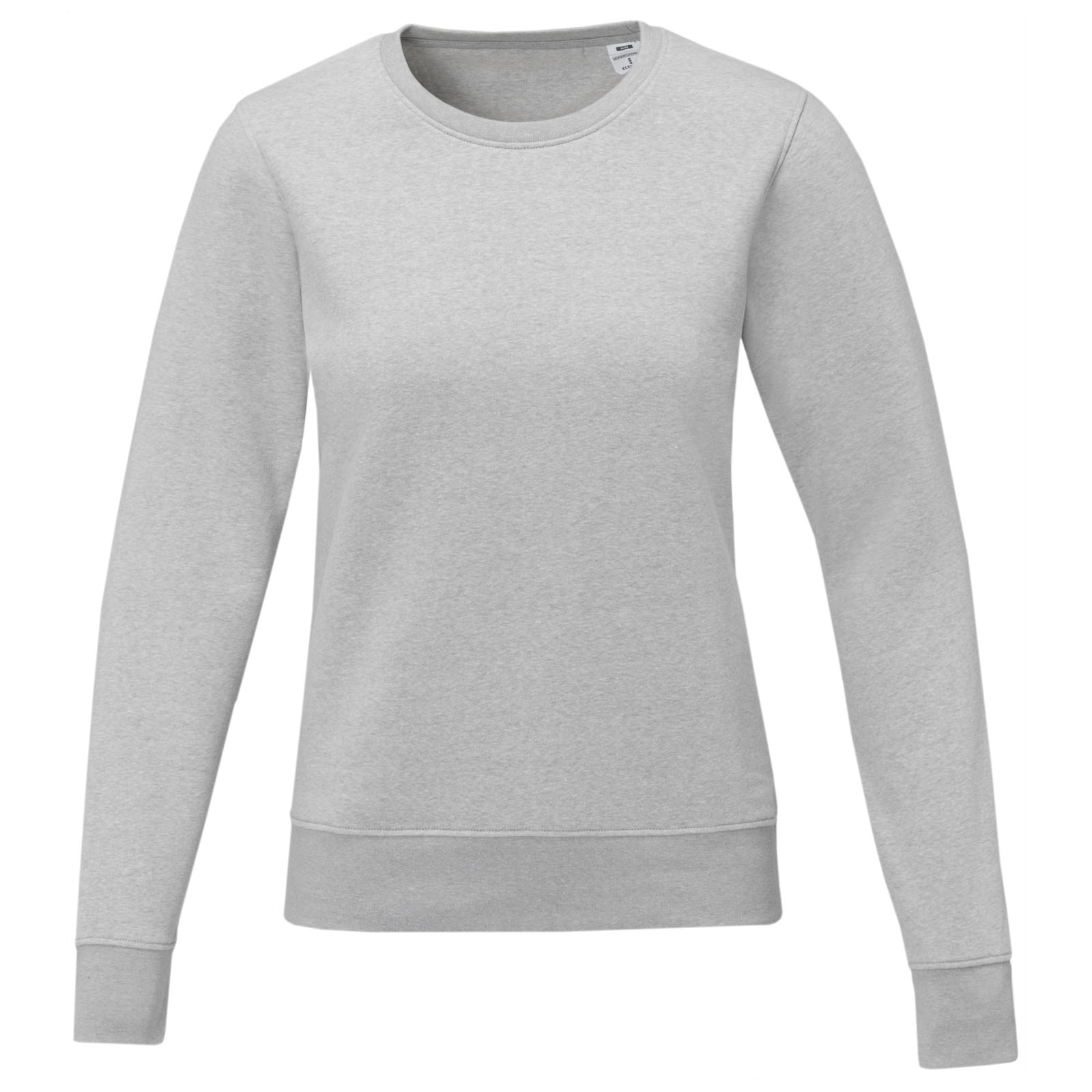 Zenon Damenpullover mit Rundhalsausschnitt heather grau