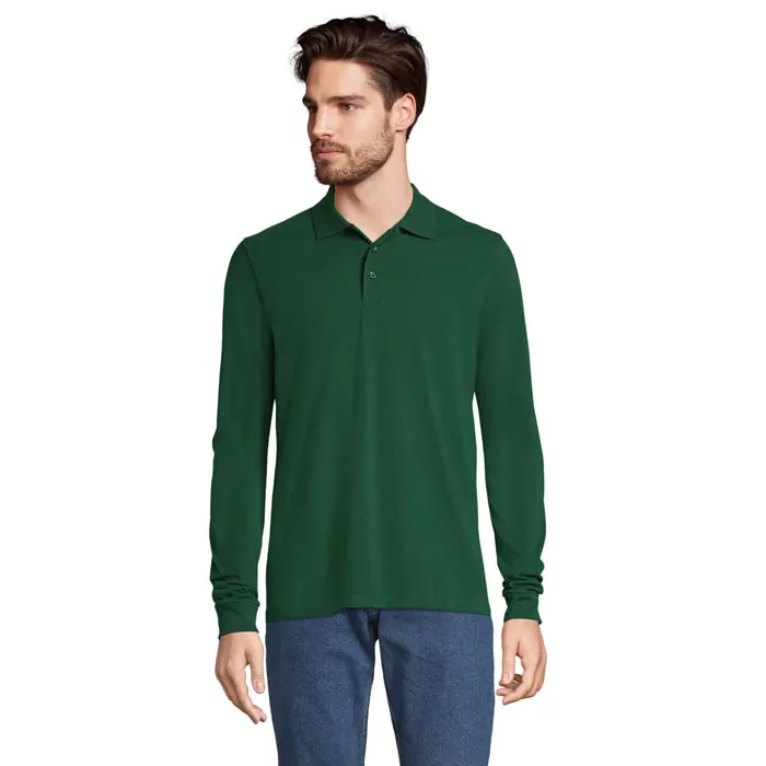 Unisex-Langarm-Poloshirt 200 Prime