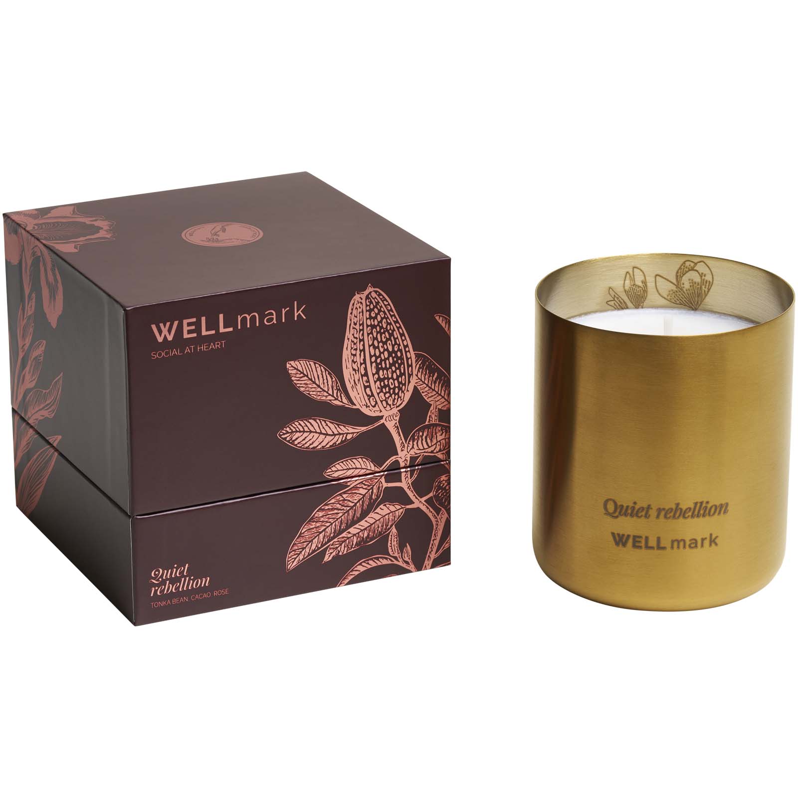 Wellmark Duftkerze gold