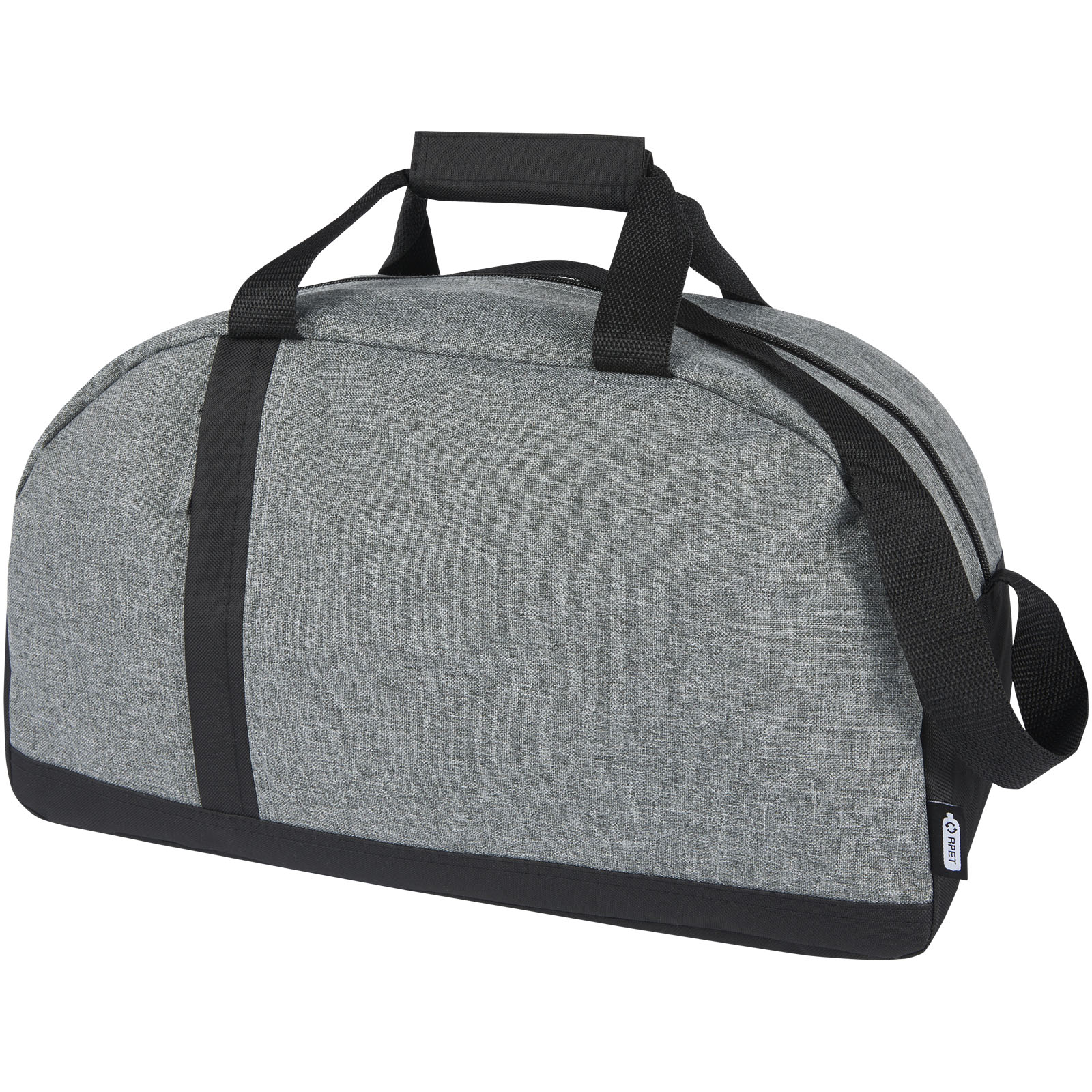 Reclaim GRS recycelte Sport-Reisetasche 21 L schwarz, heather grau